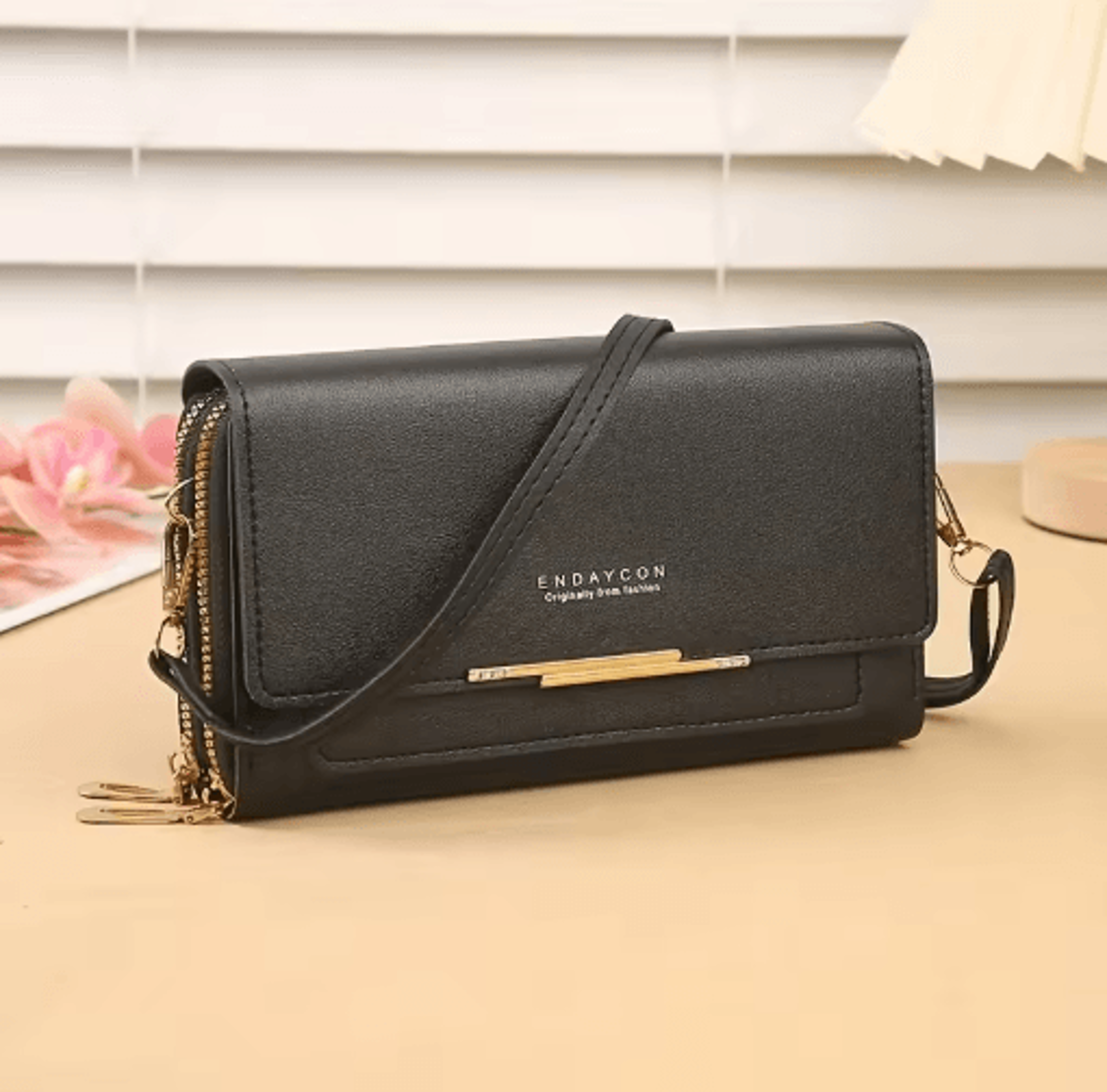 Fashionable RFID Crossbody Bag  Mobile Phone Bag Card Wallet  Coin Purse In One 4