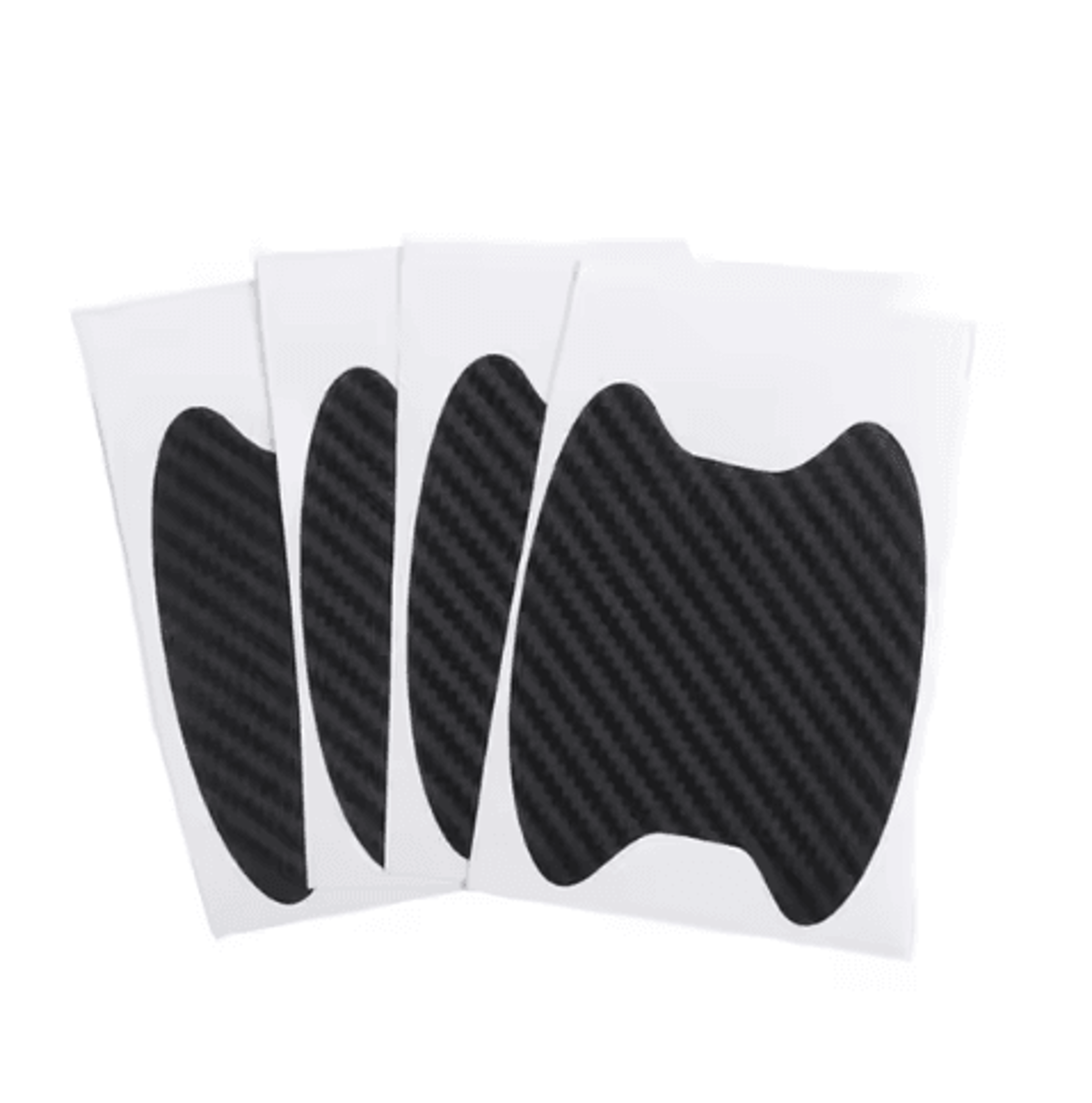 Carbon Fiber Car Door Handle Stickers  ScratchResistant Protective Cover Film 4PCS Set 6