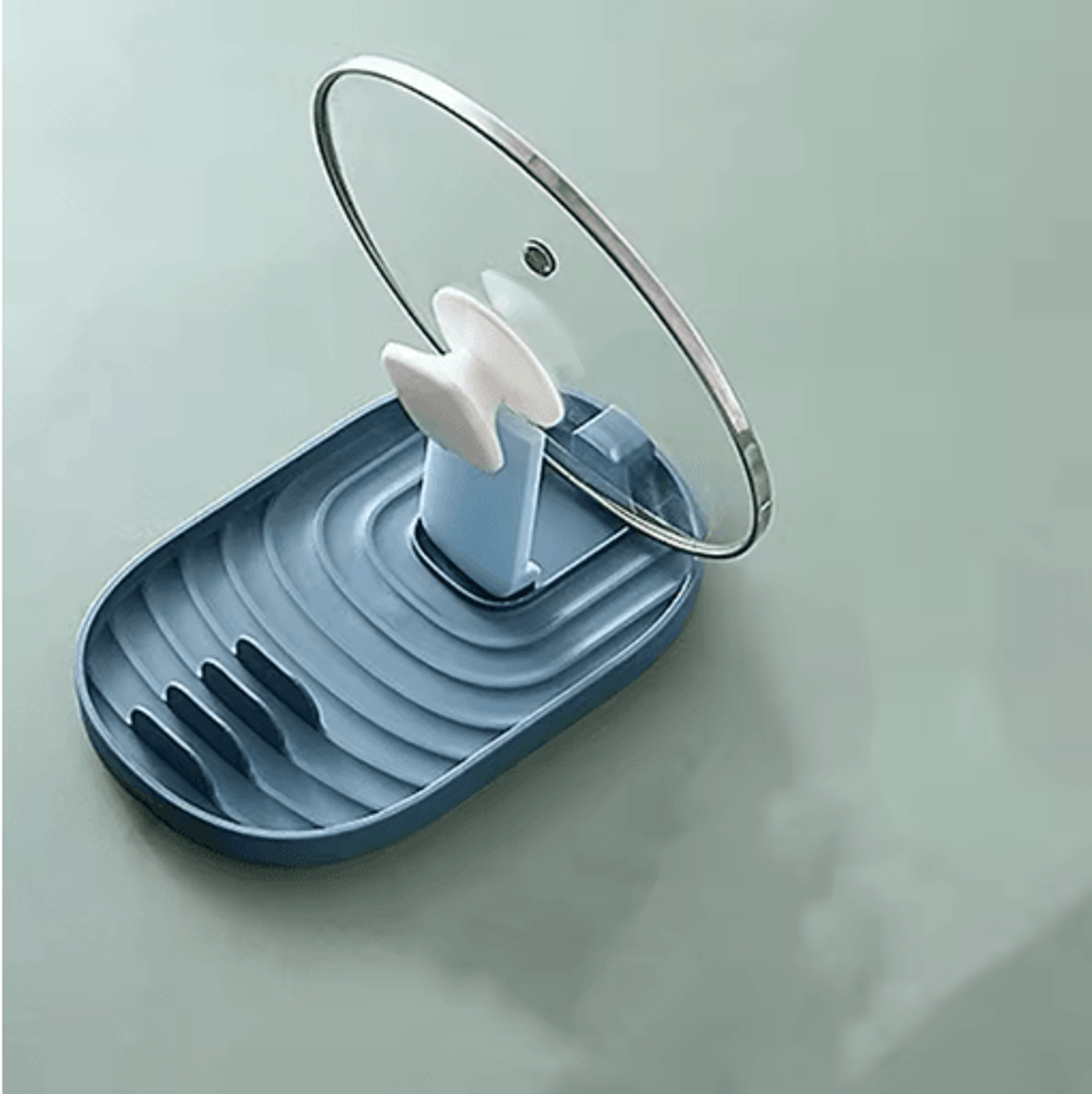 Foldable Nordic Pot Lid  Utensil Holder  Polychrome Multifunction Kitchen Storage Rack 5