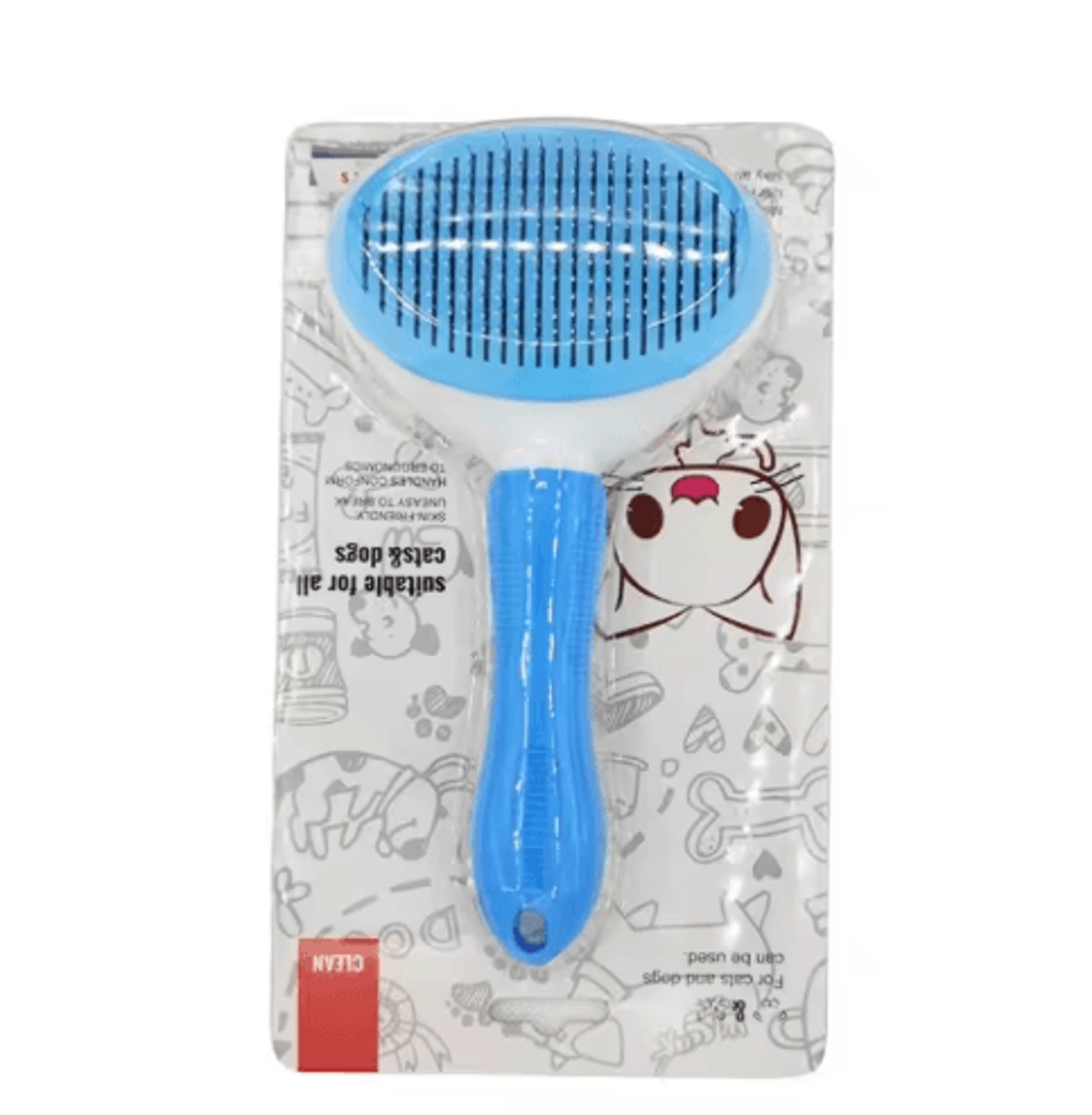 SelfCleaning Pet Hair Removal Comb  Slicker Grooming Brush For Cats  Dogs 2