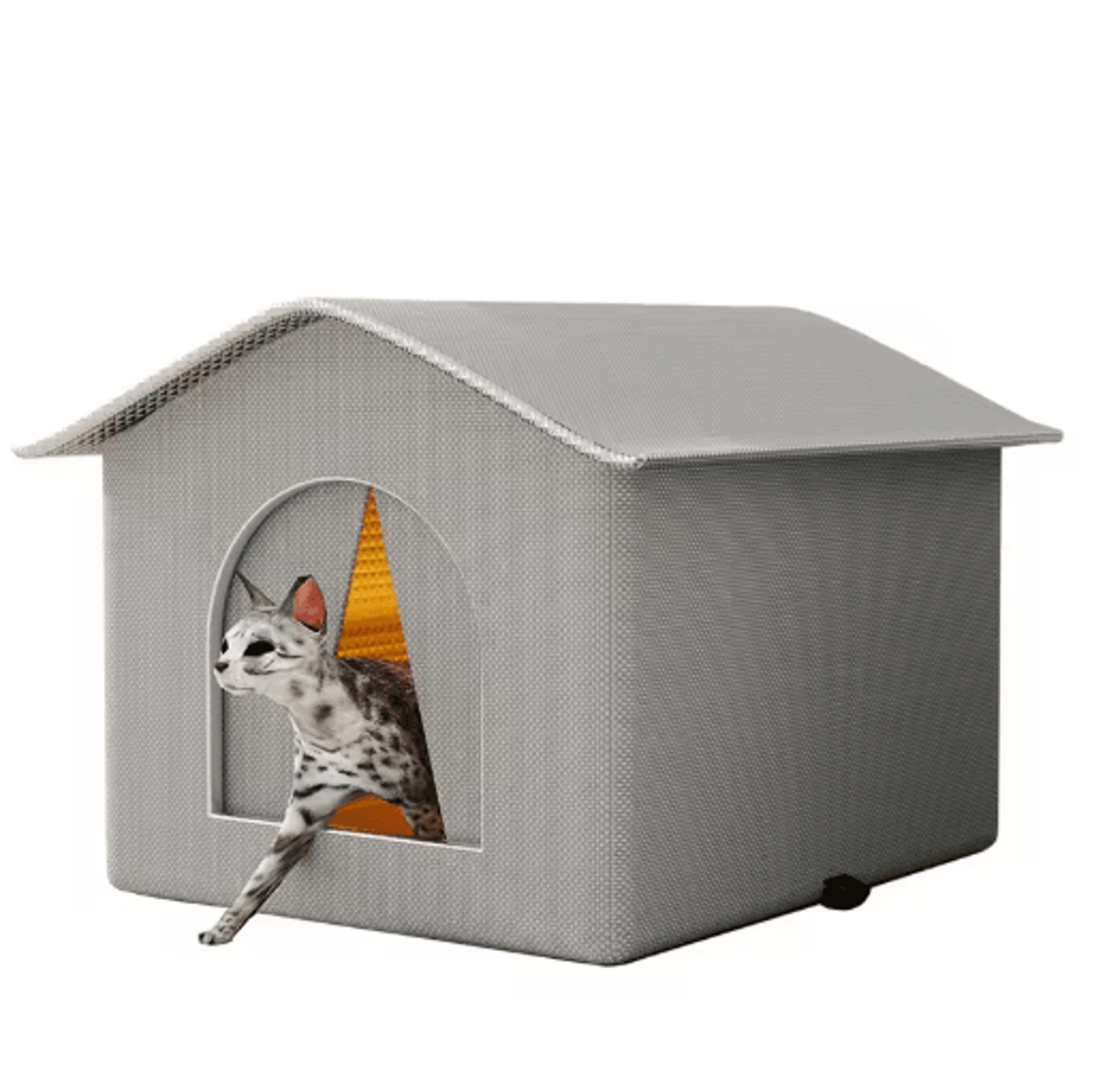 Waterproof Outdoor Pet House  Warm Foldable Sleeping Cave For Cats  Small Dogs 6