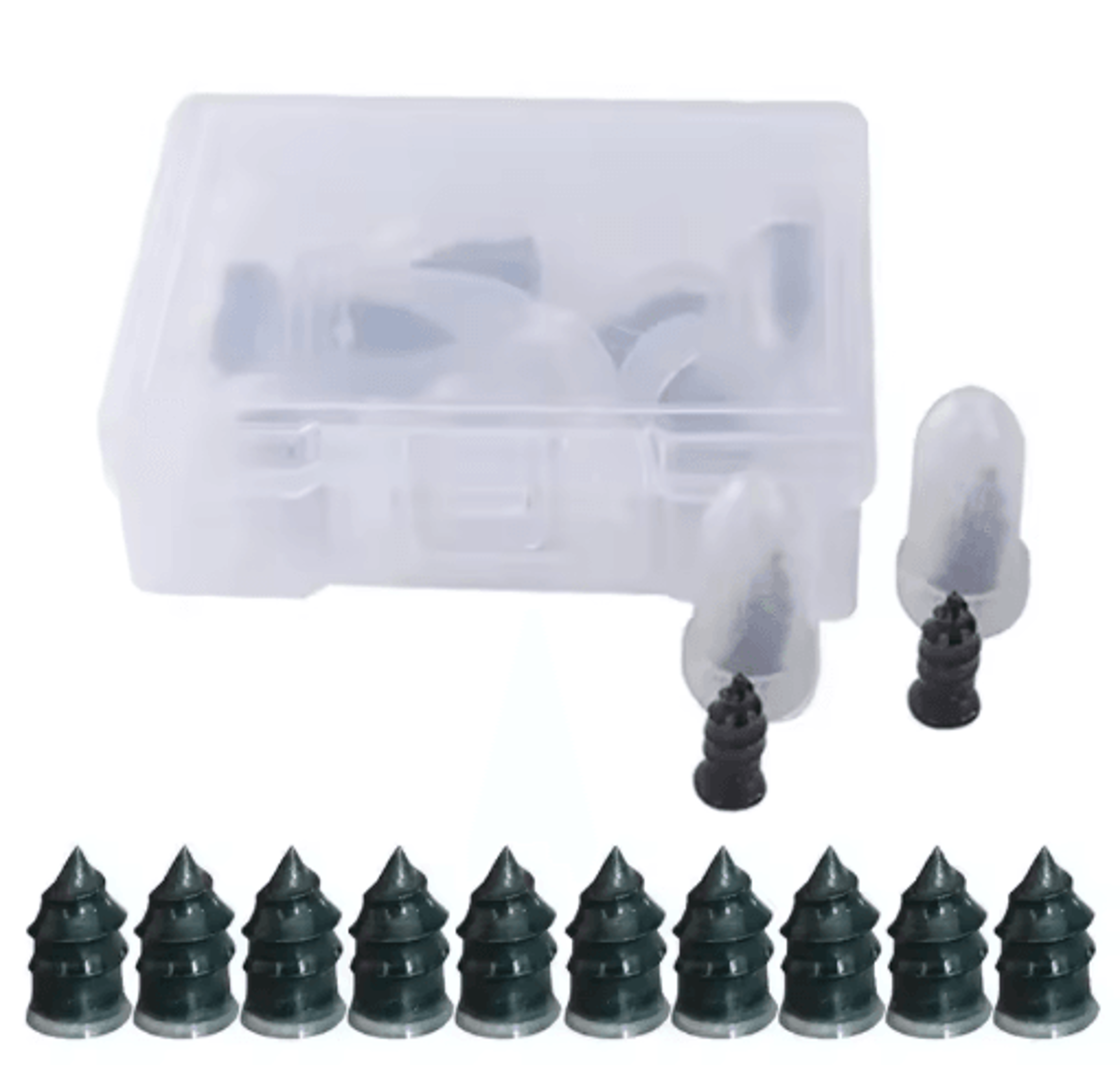 Universal Tubeless Tire Repair Kit  GlueFree Vacuum Plug Set For Cars  Motorcycles 12