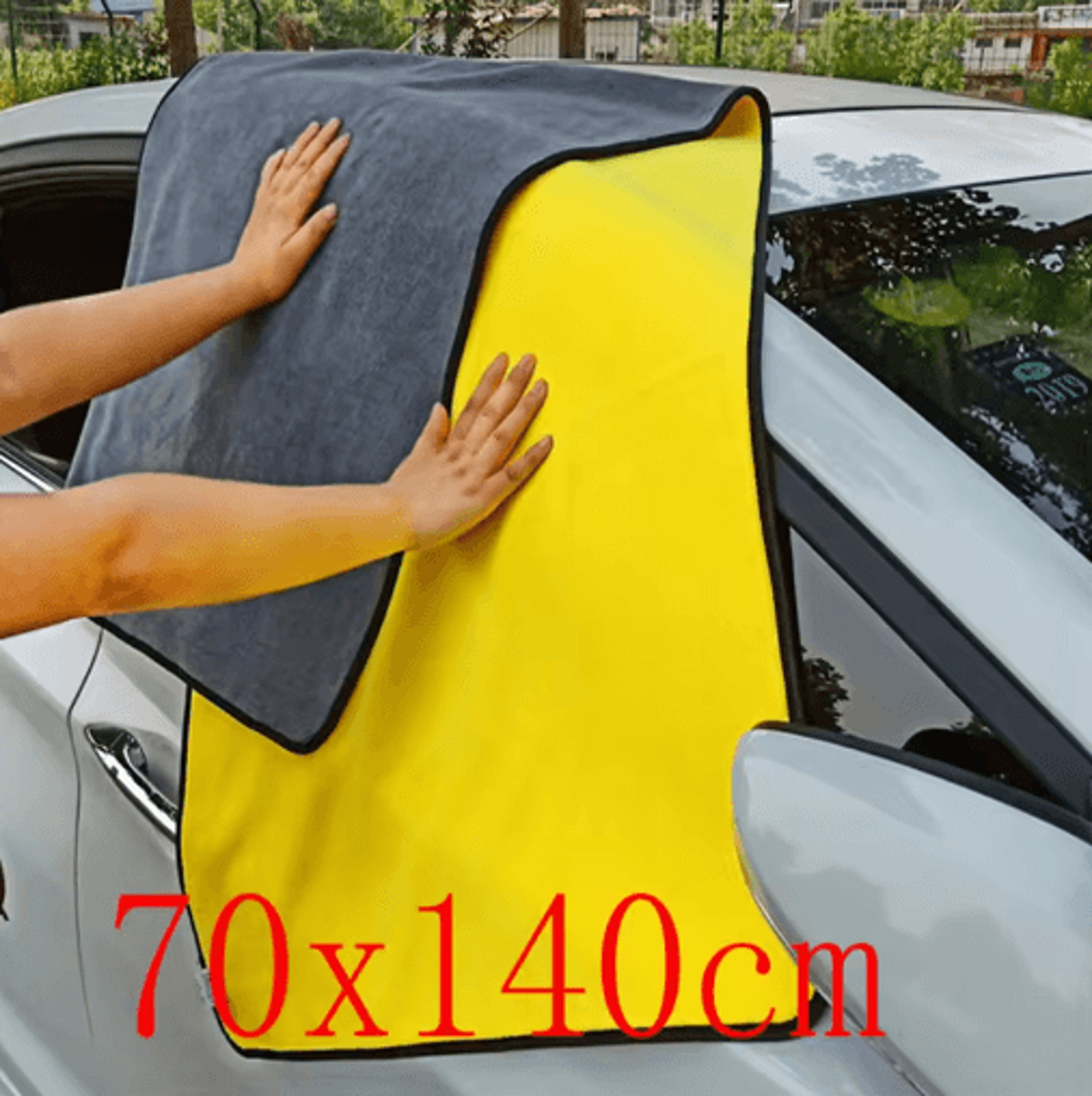 Large Microfiber Car Wash Towel  Super Absorbent Cleaning  Drying Cloth 0
