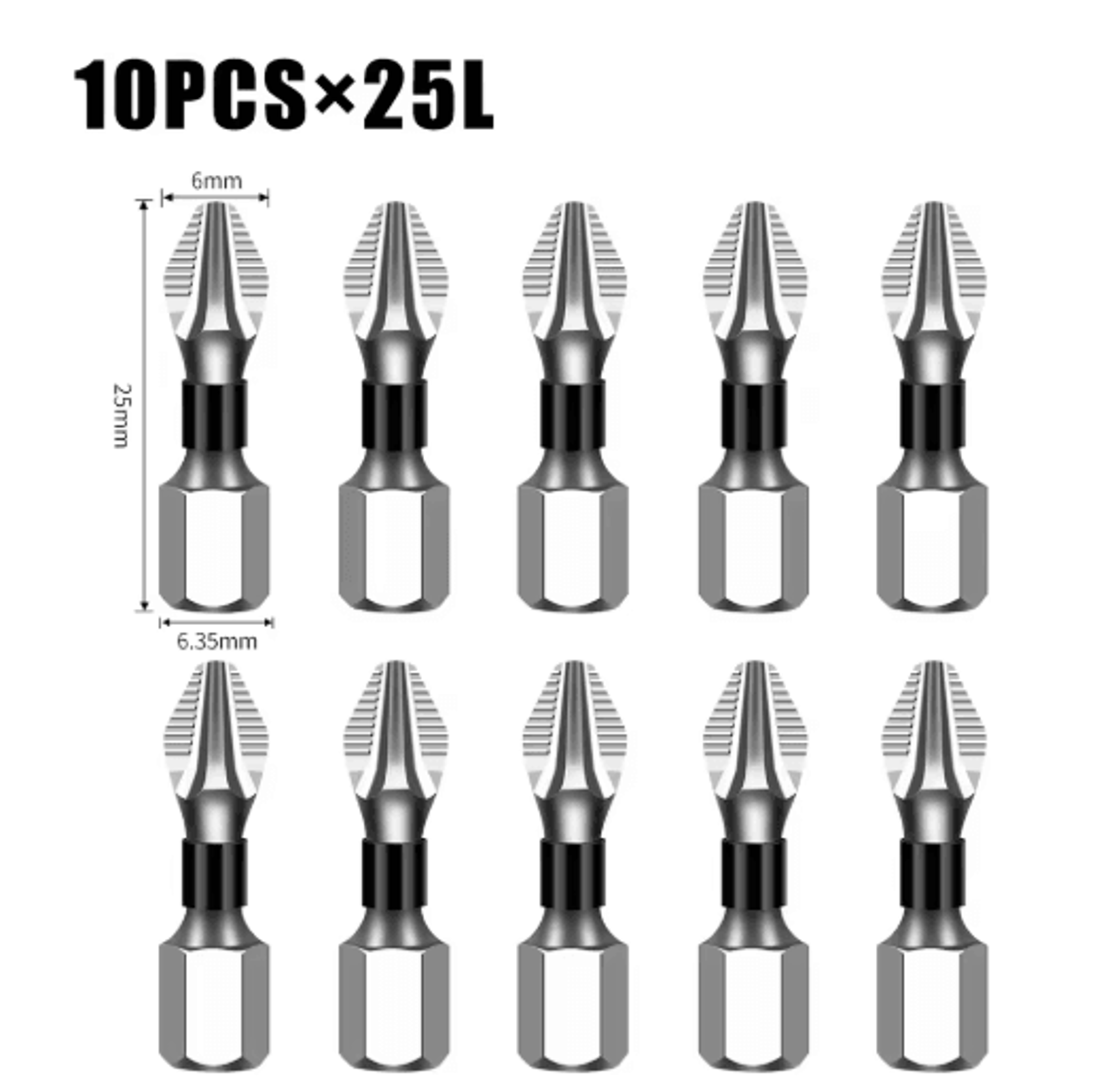 K5 S2 Magnetic Cross Head Screwdriver Bit Non Slip High Hardness Drill Bit 5A 5