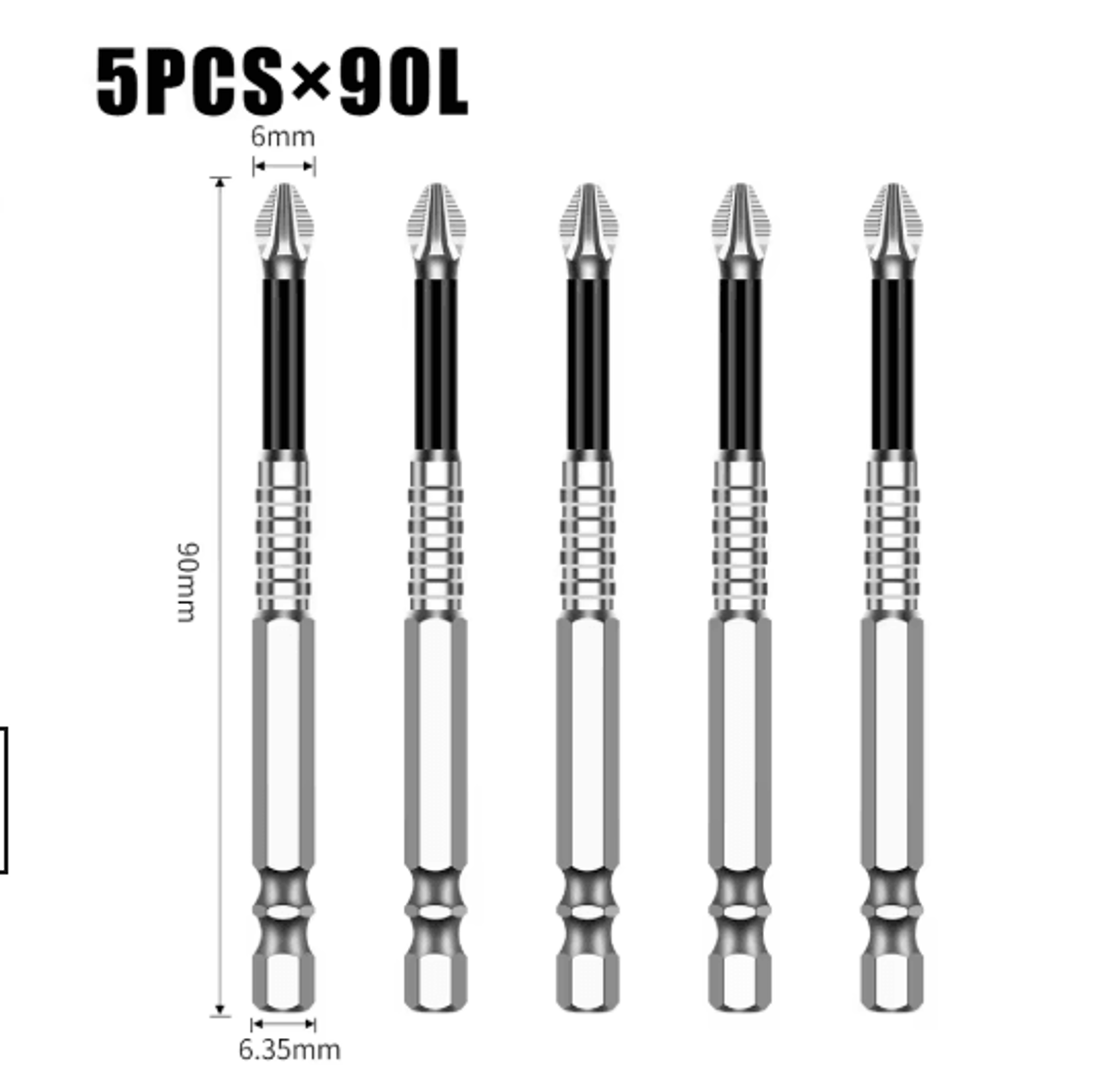 K5 S2 Magnetic Cross Head Screwdriver Bit Non Slip High Hardness Drill Bit 5A 7