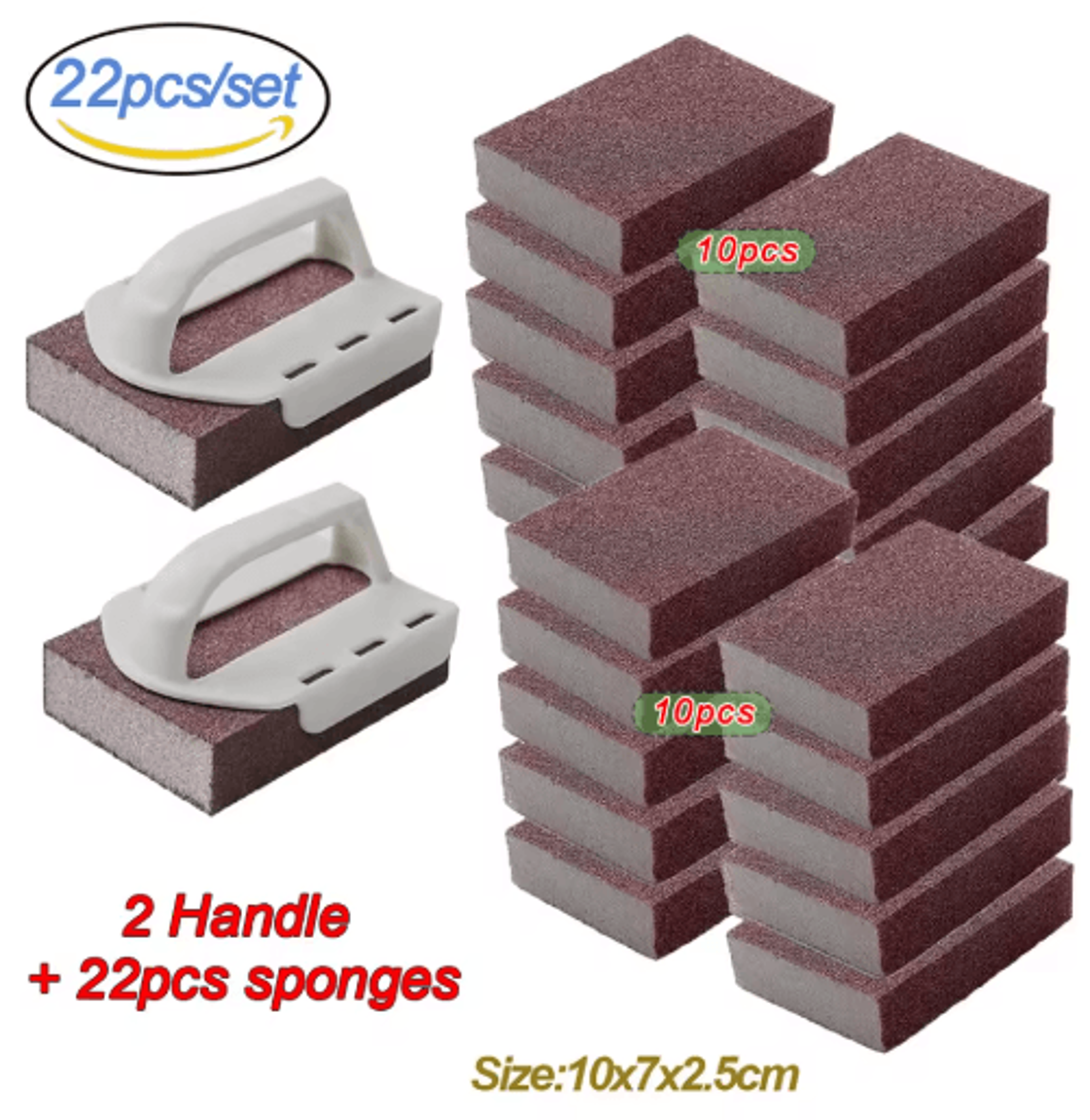 Magic Carborundum Sponge Eraser Rust And Scale Removing Cleaning Pads 1 To 8 Pcs 2