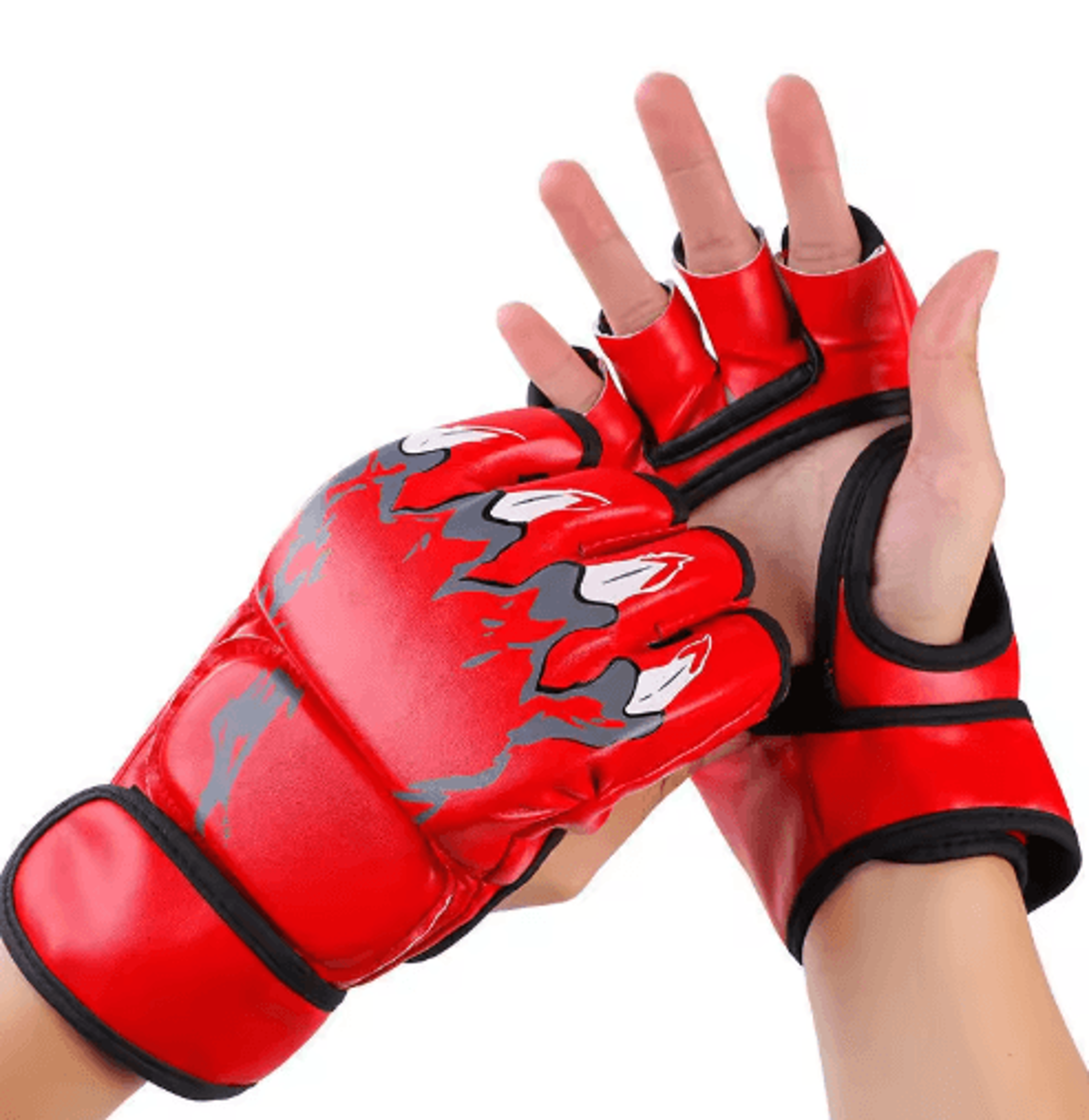 HalfFinger Boxing  Martial Arts Gloves  Taekwondo Karate  Training Gear 1 Pair 6