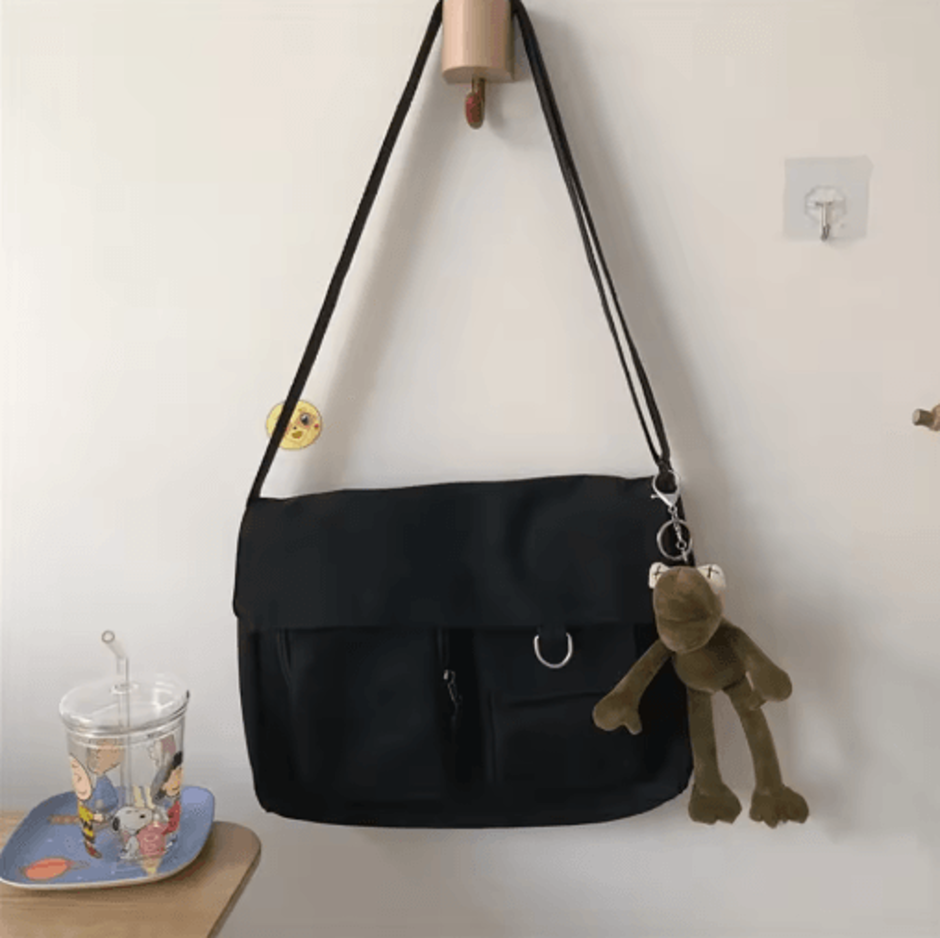 Canvas Crossbody Bag For Women  Youth Fashion Shoulder Bag With Large Capacity 2