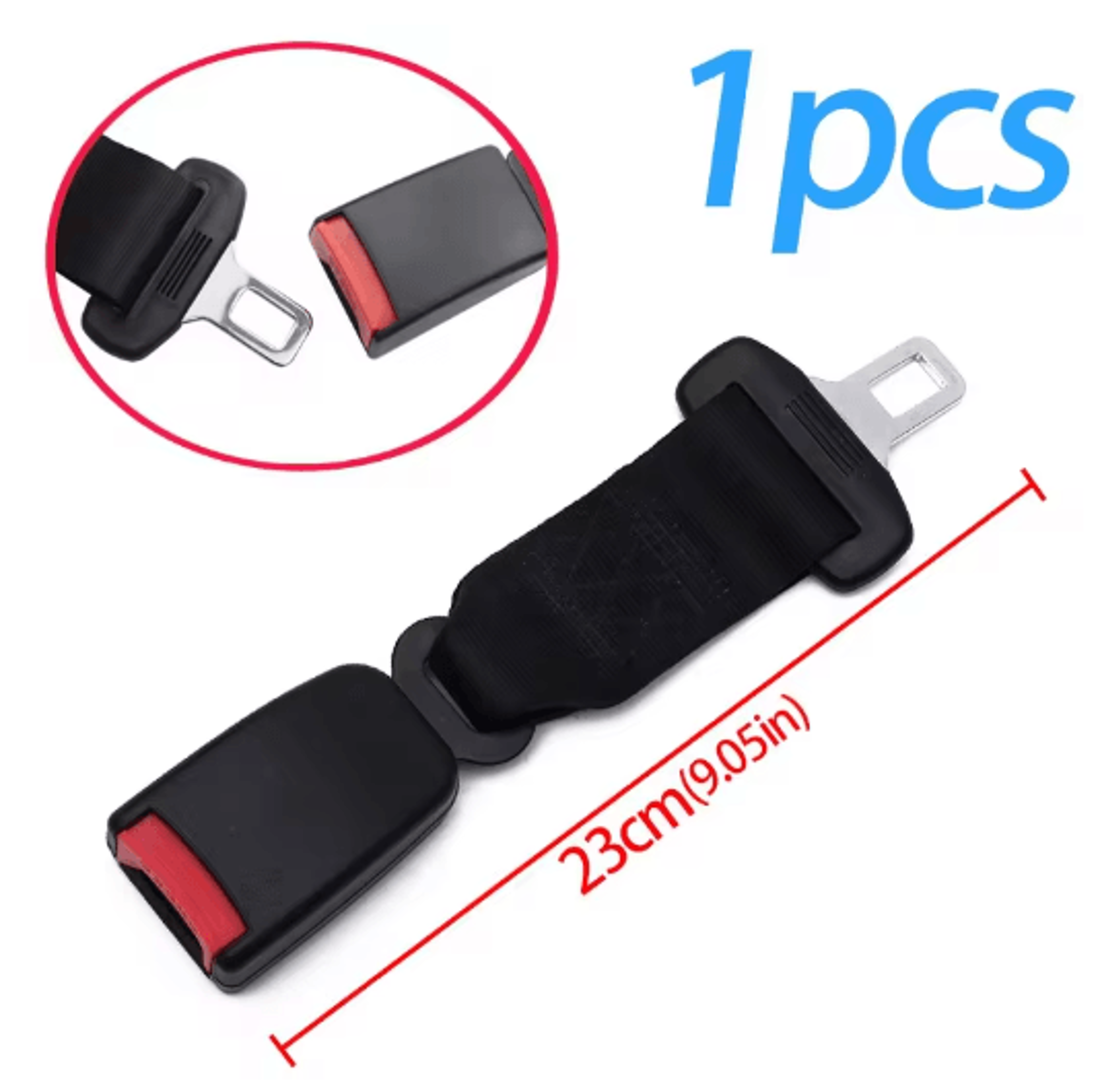 Car Seat Belt Extender Buckle  Thickened Straight Insert Safety Belt Lengthener 13