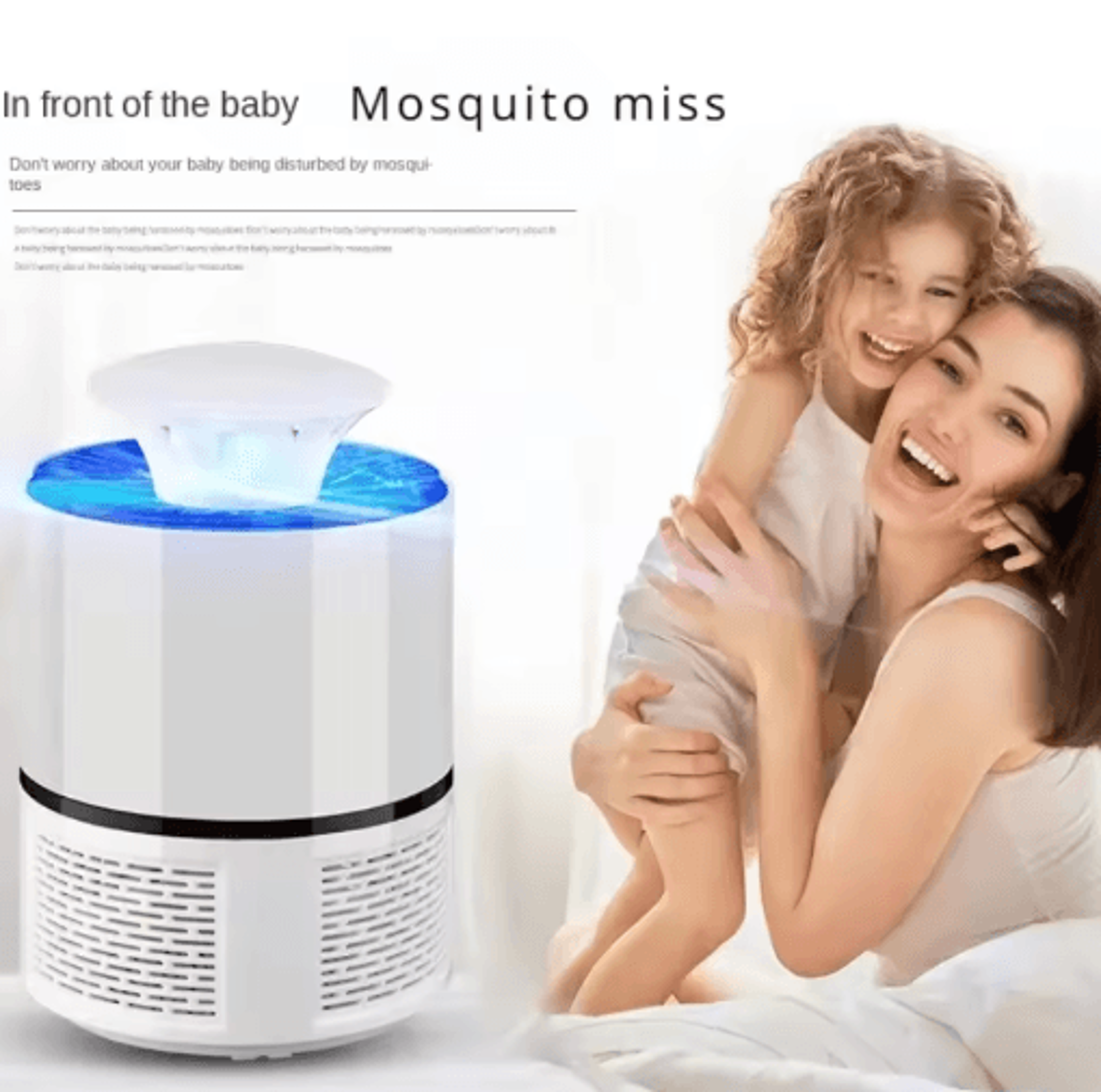 Portable Electric Mosquito Flycatcher  USB Silent Mosquito Killer Lamp 5