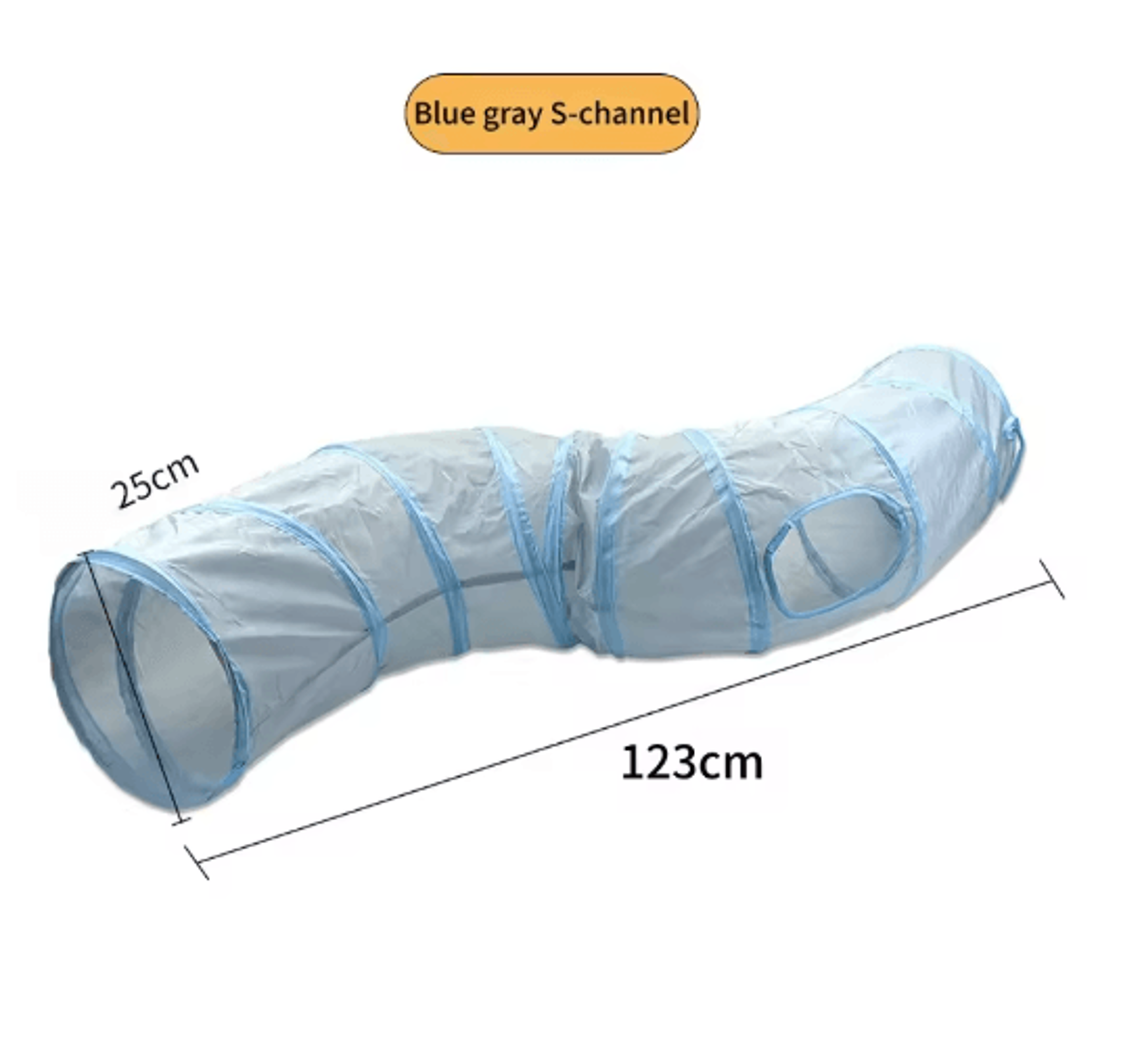 Foldable Cat Play Tunnel Breathable Indoor Cat Toy With Crinkle Paper 11
