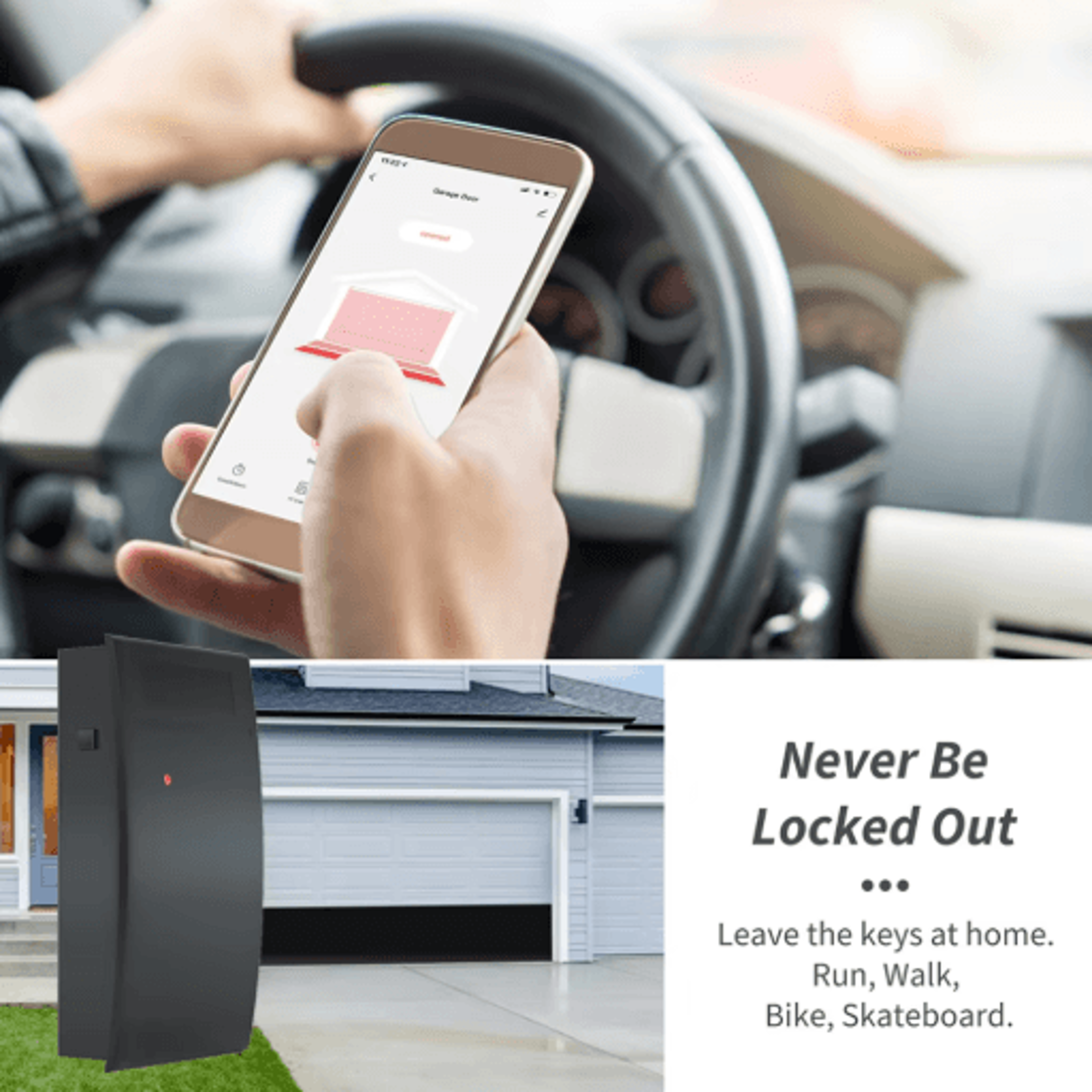 WG01 Tuya Smart Life Garage Door Opener  Dry Contact Smart Switch With Voice Control 2