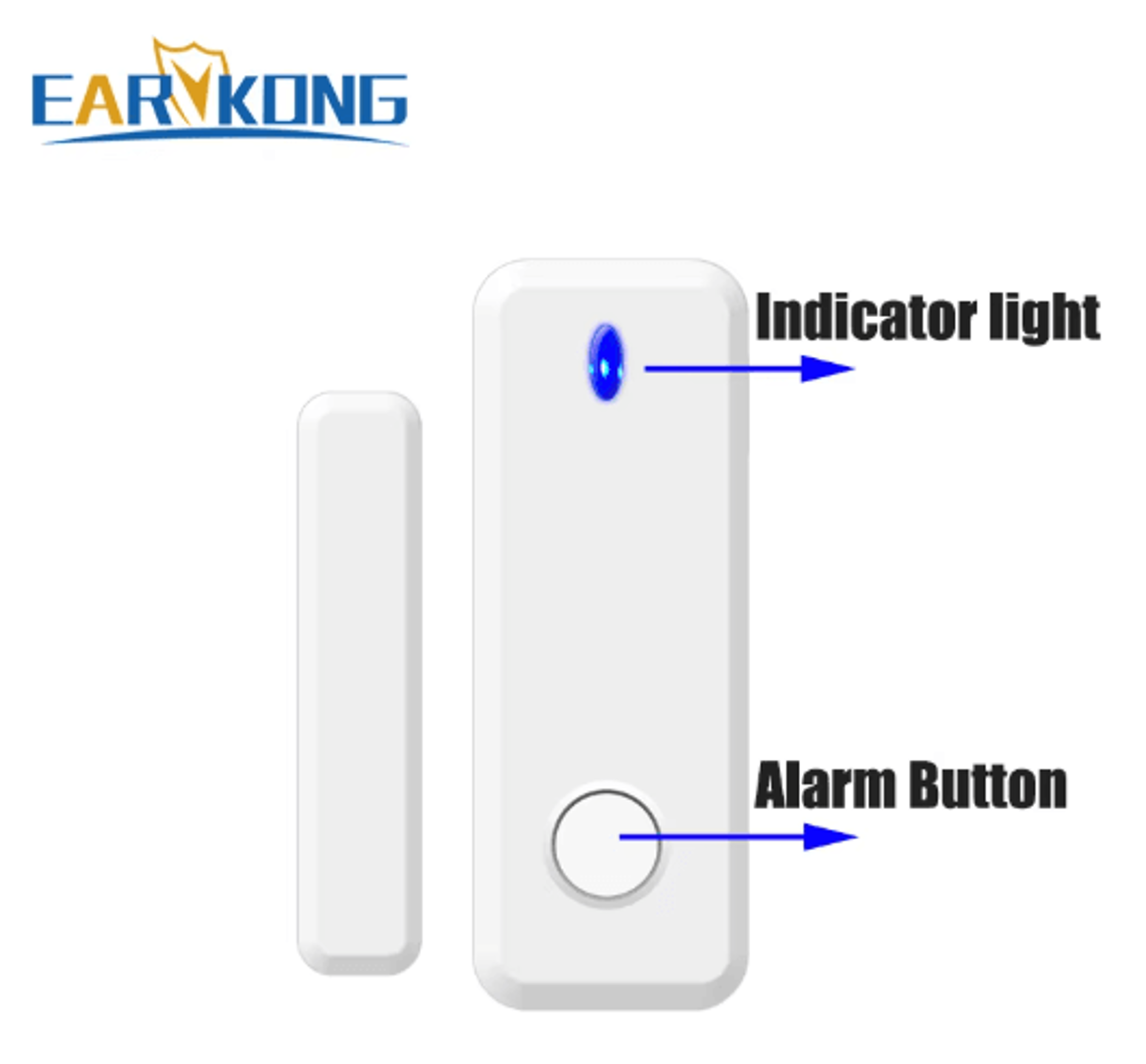 Wireless Door  Window Sensor  433MHz Open Door Detector For Smart Alarm Systems 7