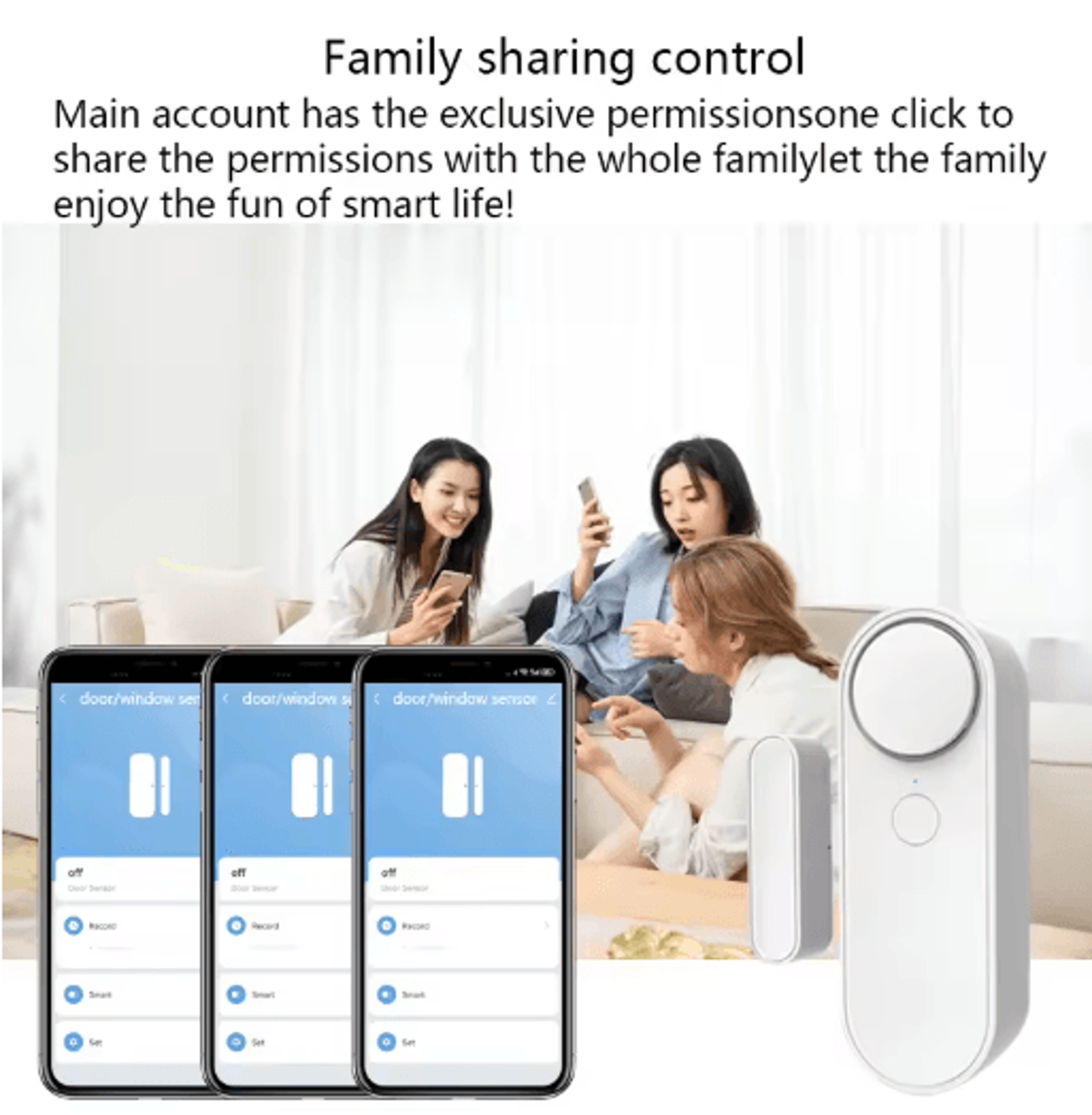 Tuya WiFi Door  Window Sensor  OpenClosed Security Detector With 90dB Siren 9