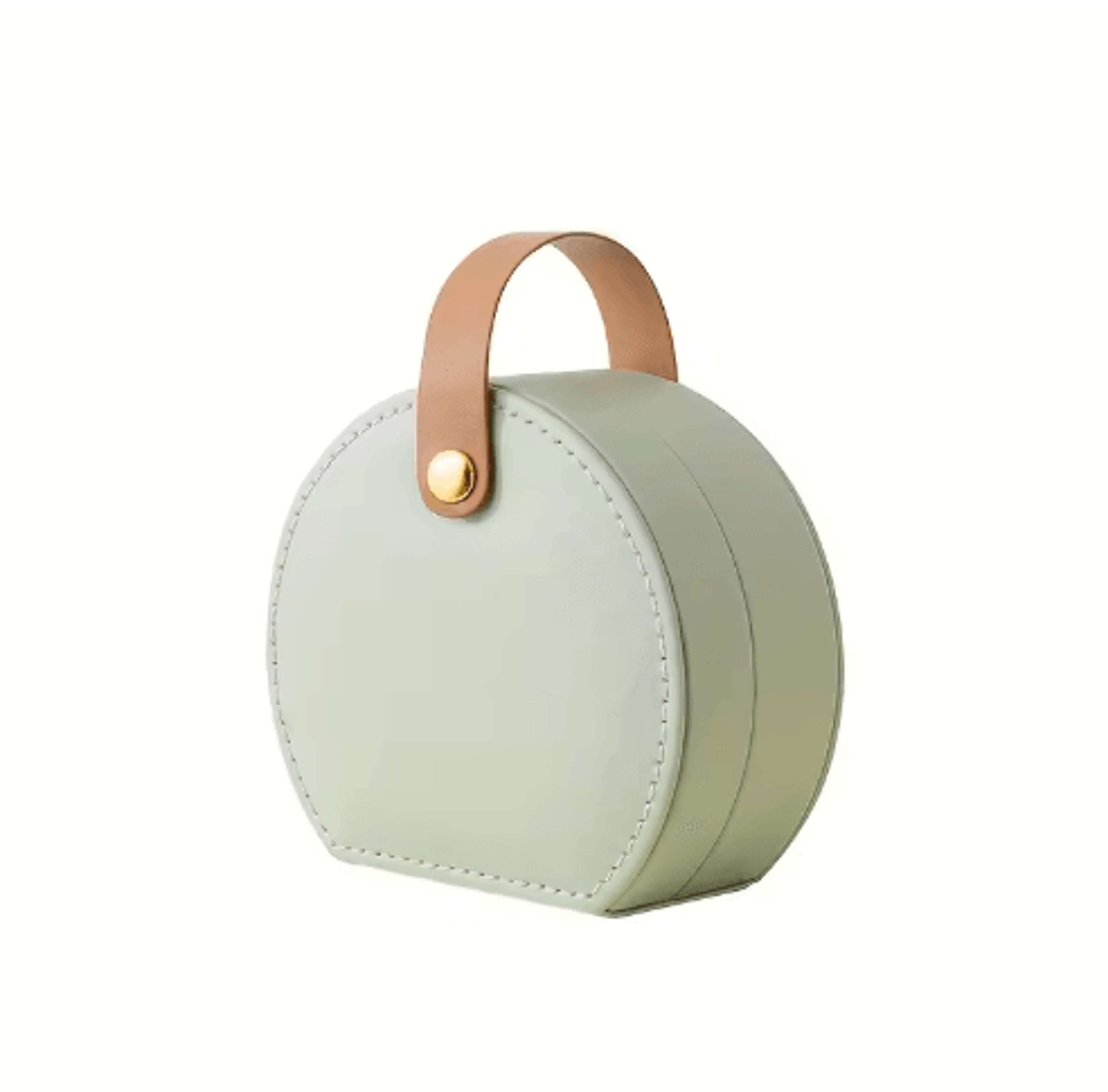 Semicircle Portable Jewelry Box  Mini Travel Jewelry Case Organizer 3