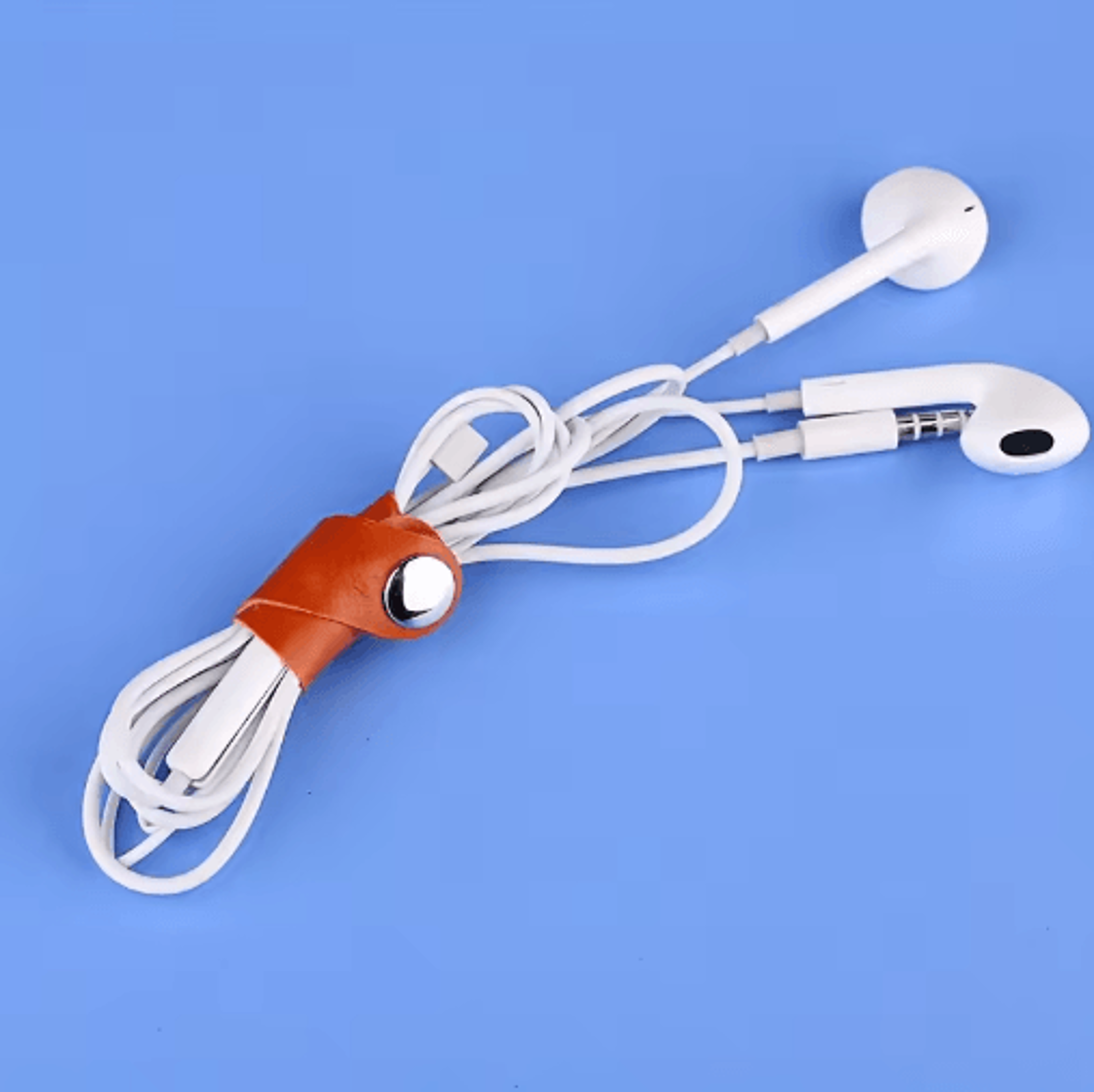 PU Leather Cable Organizer Straps  Reusable Cord Management Ties For Home Office  Travel 3
