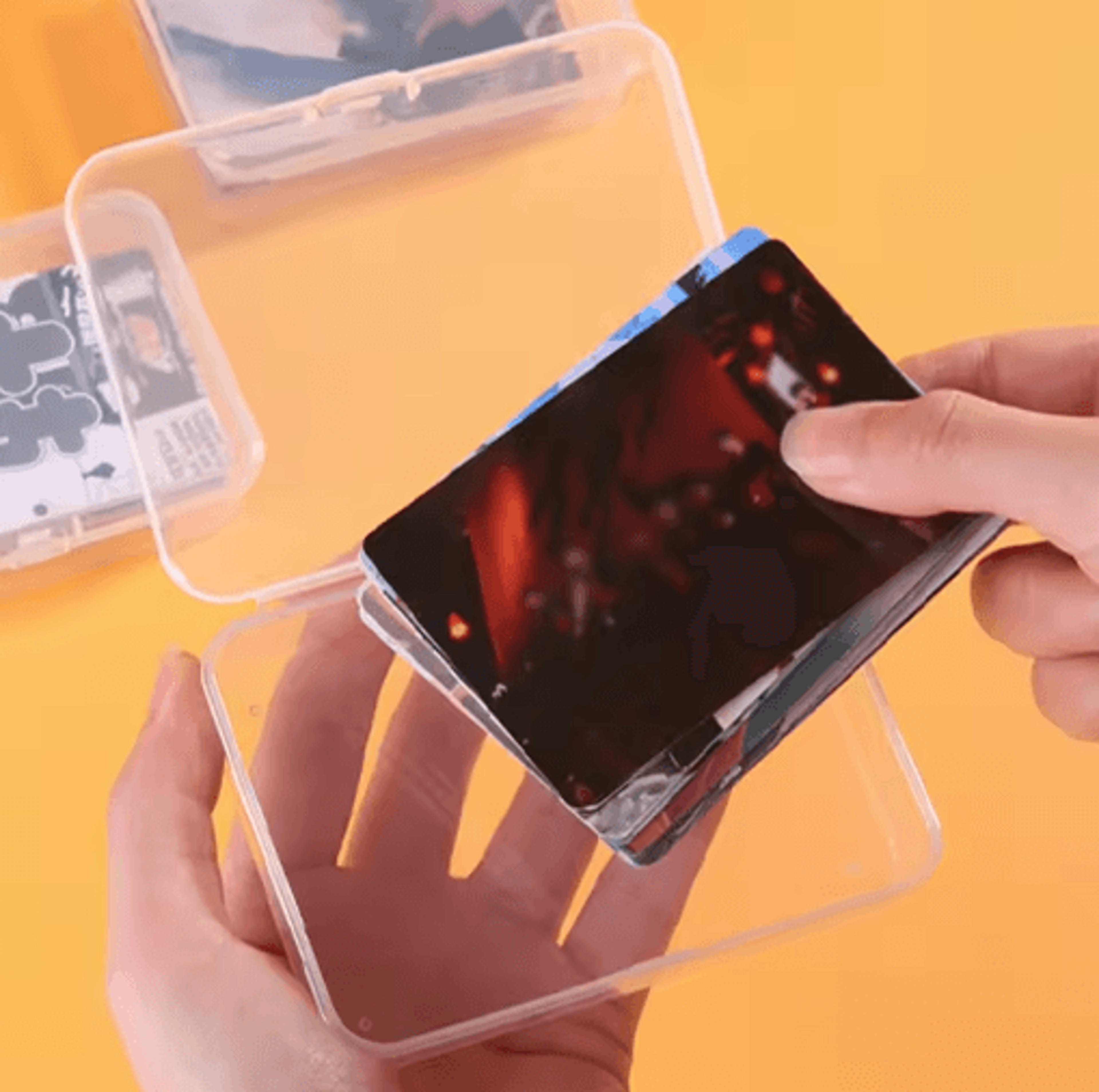 Transparent Playing Card Storage Boxes 5Pack  Plastic Card Organizer Cases For Games 0
