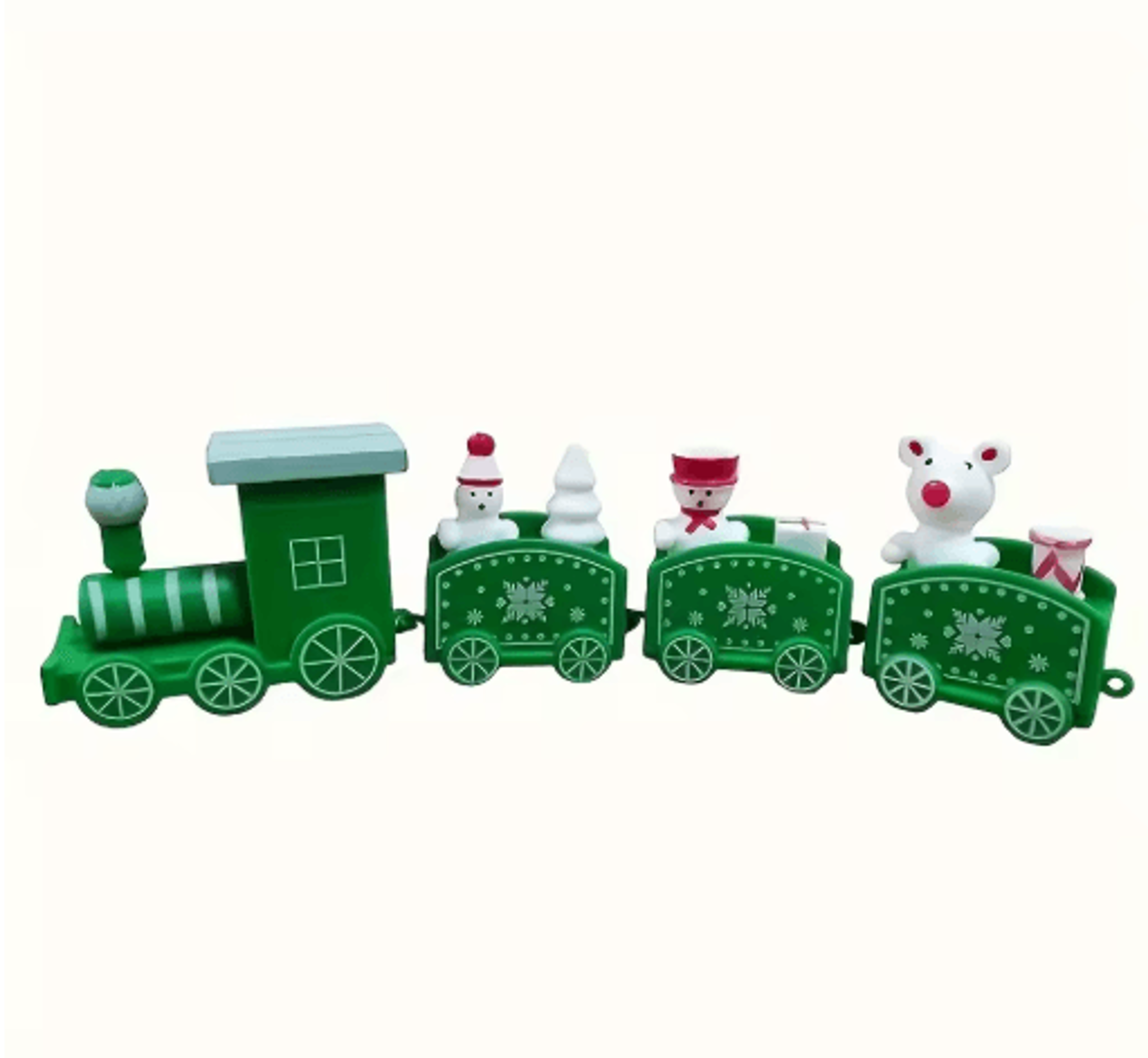 Decorative Plastic Train Figurine  Collectible Home  Holiday Party Ornament 2