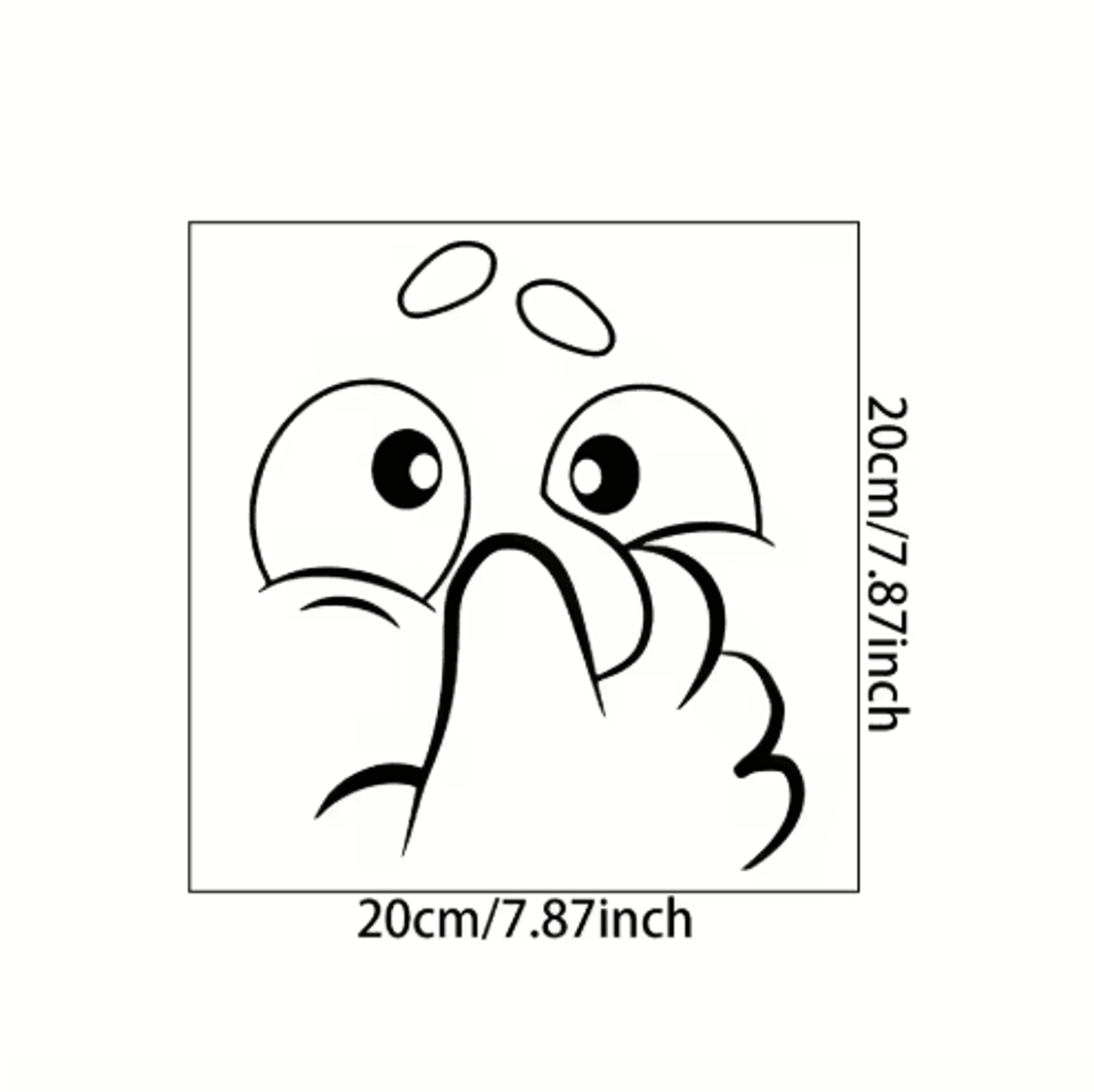 Cute Cartoon Bathroom Toilet Stickers  Creative Fun Wall  Toilet Art Decor 2