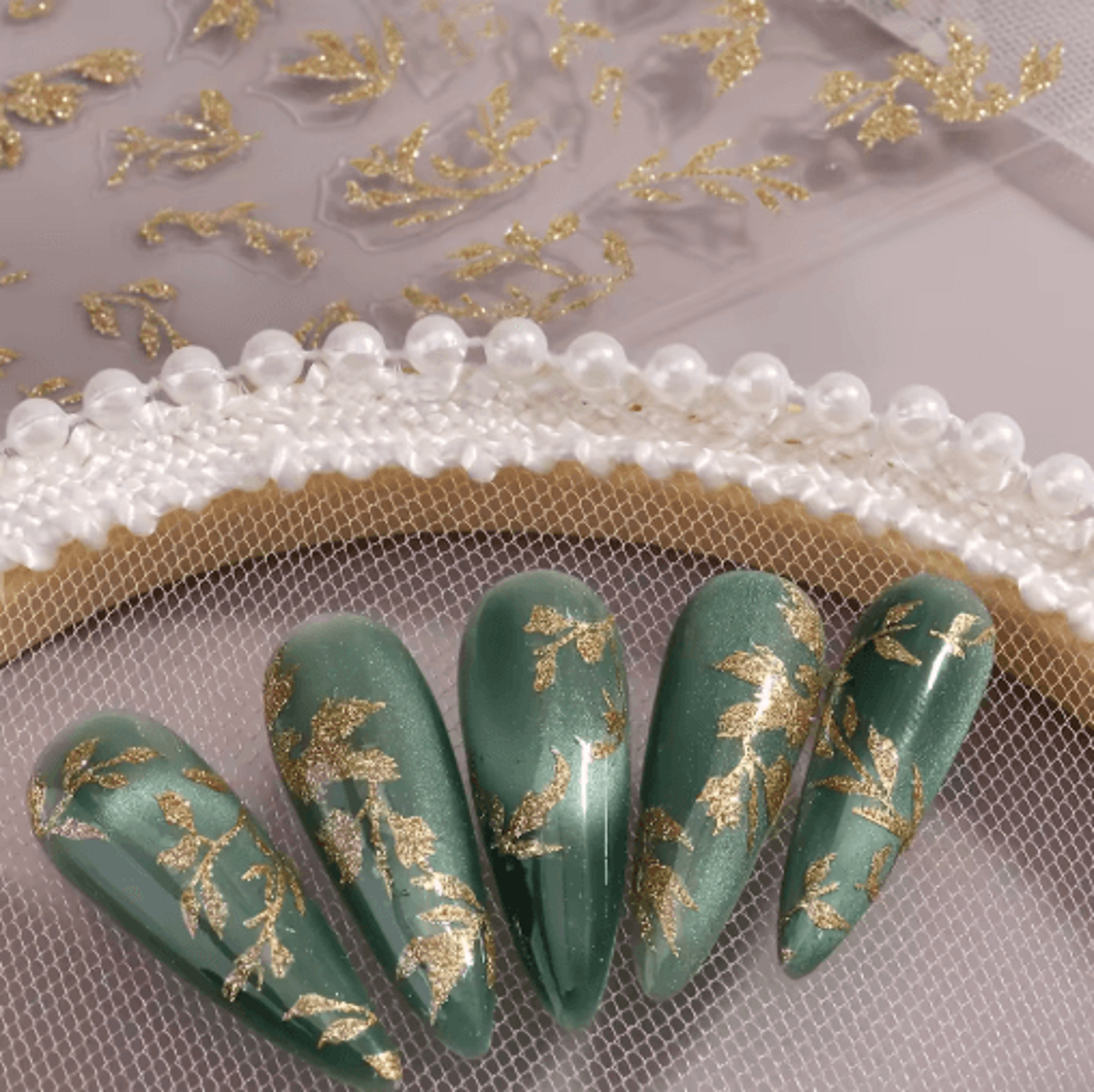 Autumn Leaf Nail Art Stickers 2Pack  Waterproof SelfAdhesive DIY Manicure Decals 5