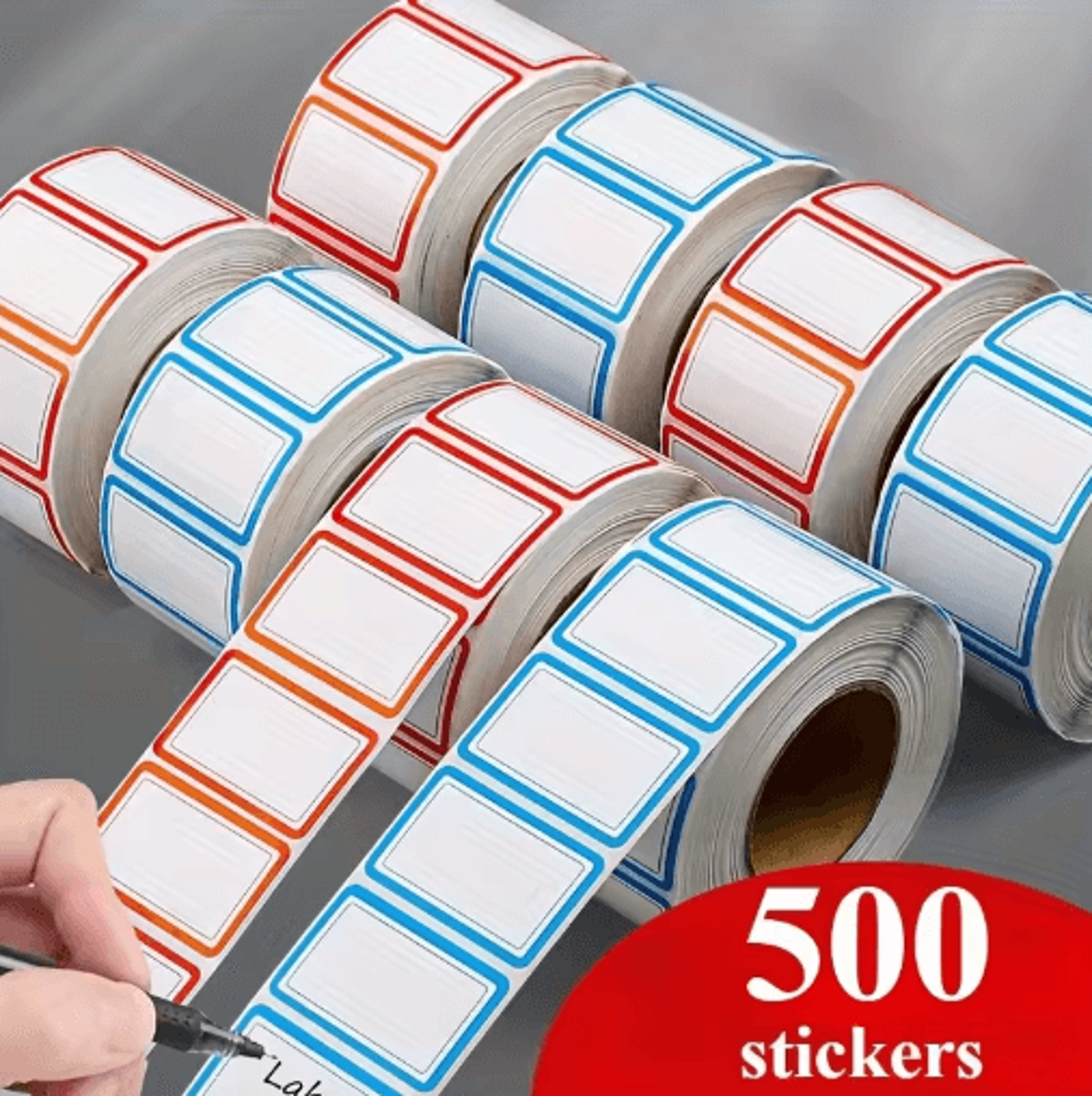 Colorful Food Storage Label Stickers 500Pack  Refrigerator  Container Labels For Home Office  Class 0
