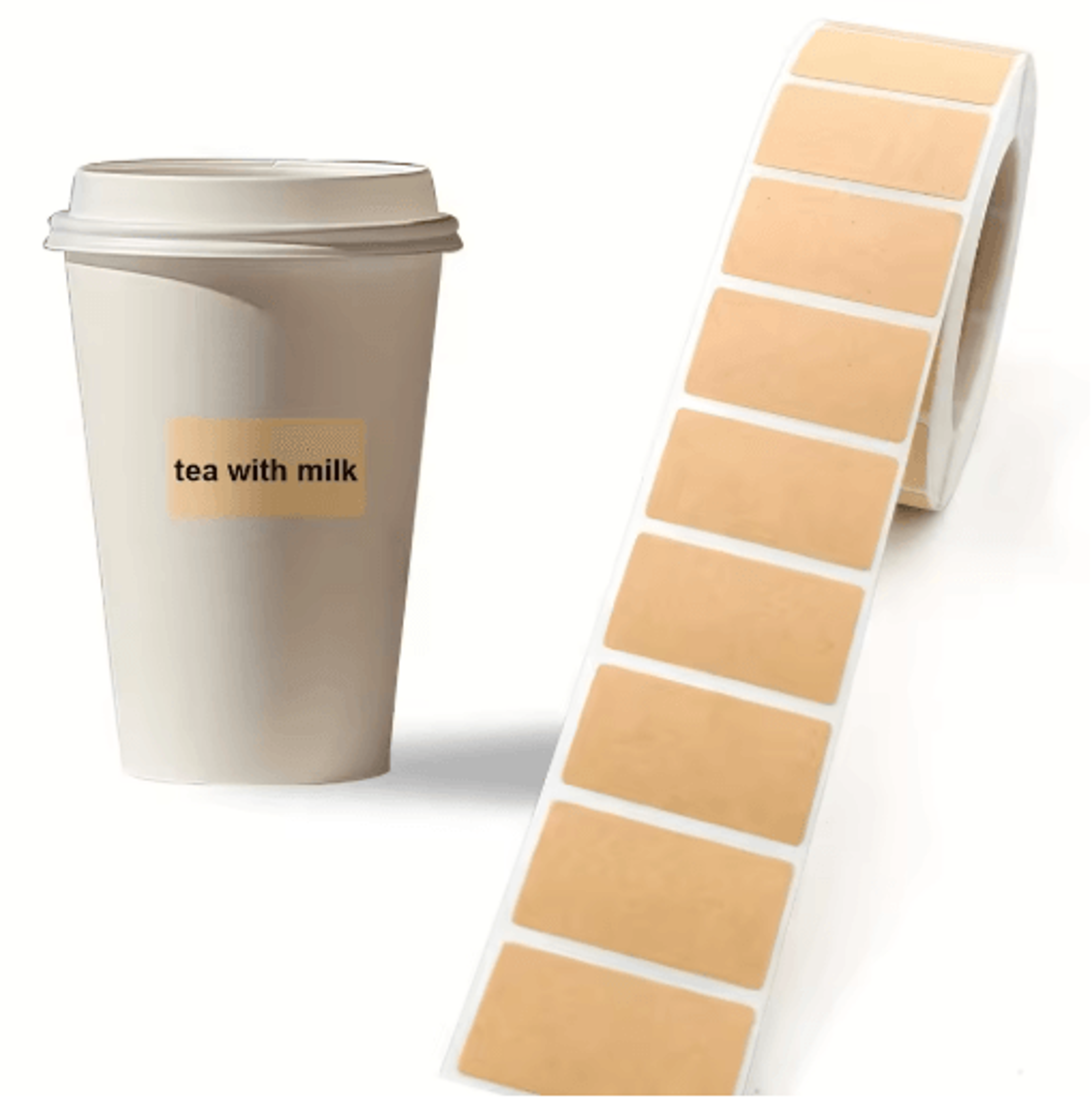 Kraft Paper Sealing Label Stickers 1600Pack  SelfAdhesive Handwritten Packaging  Organization Label 0