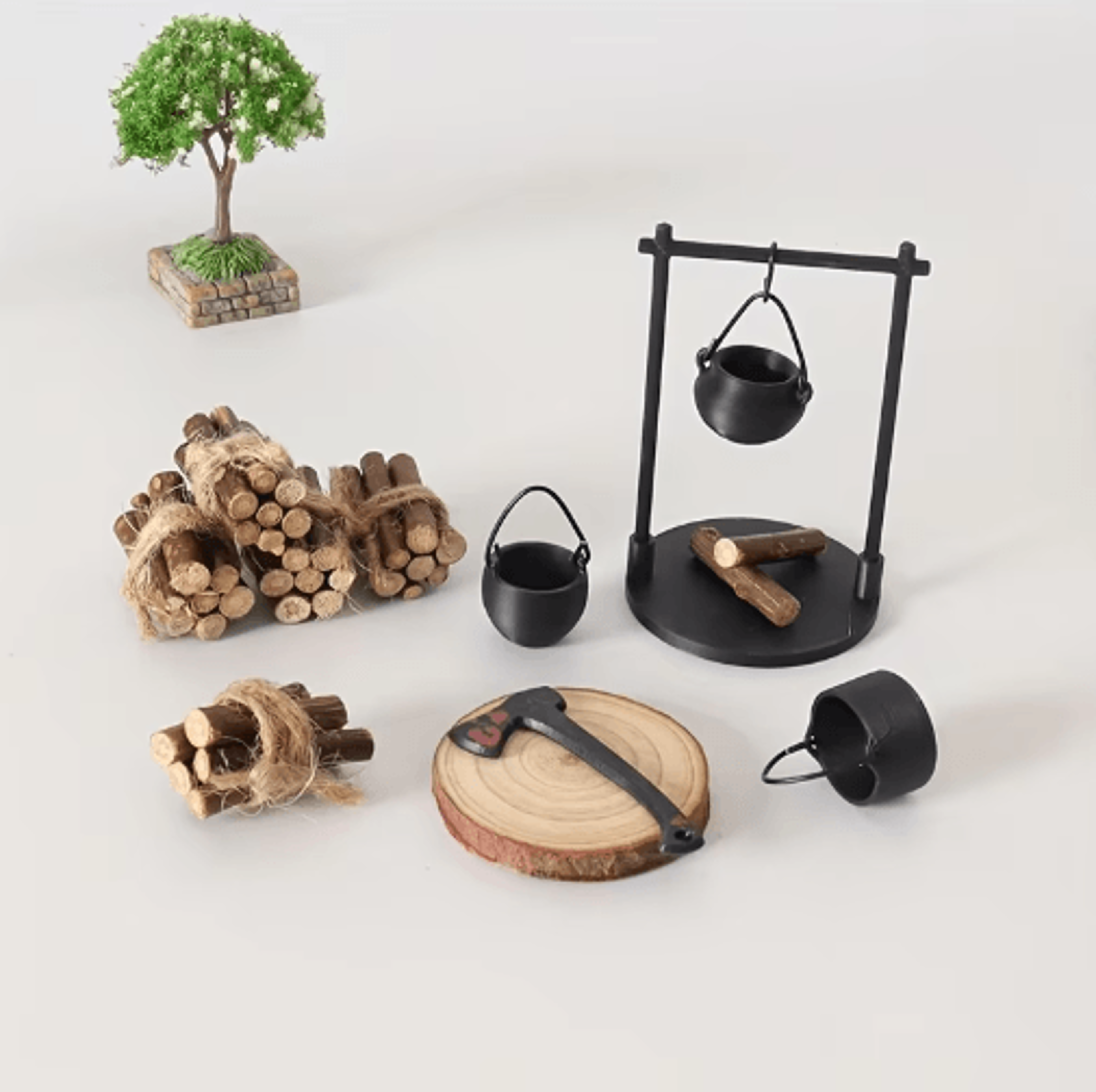 Mini Campfire  Teapot Figurine  Cozy Miniature Decor For Home  Creative Displays 3