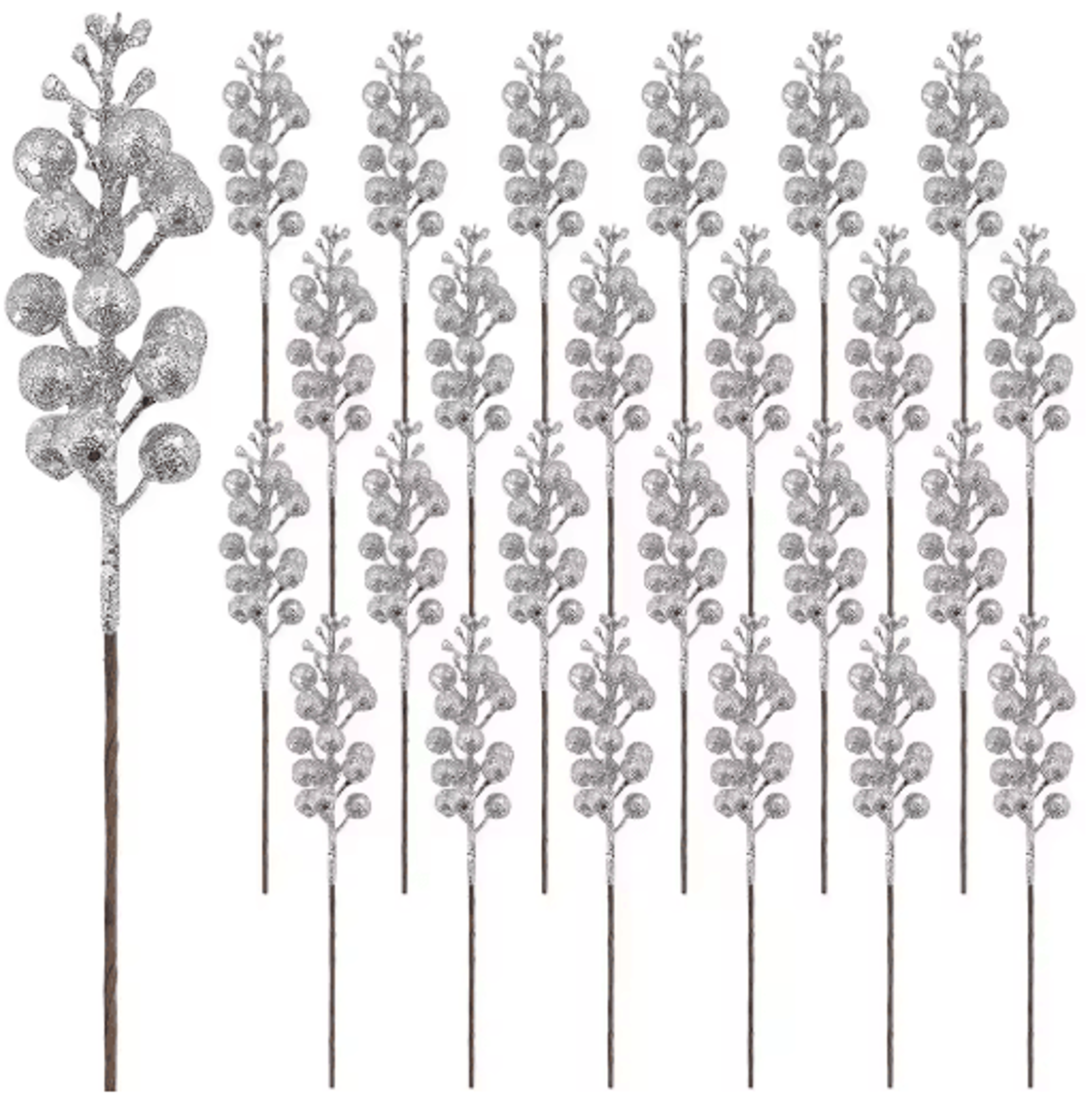 10Piece Artificial Berry Bouquet  Festive Christmas Accents For Holiday Decor 4
