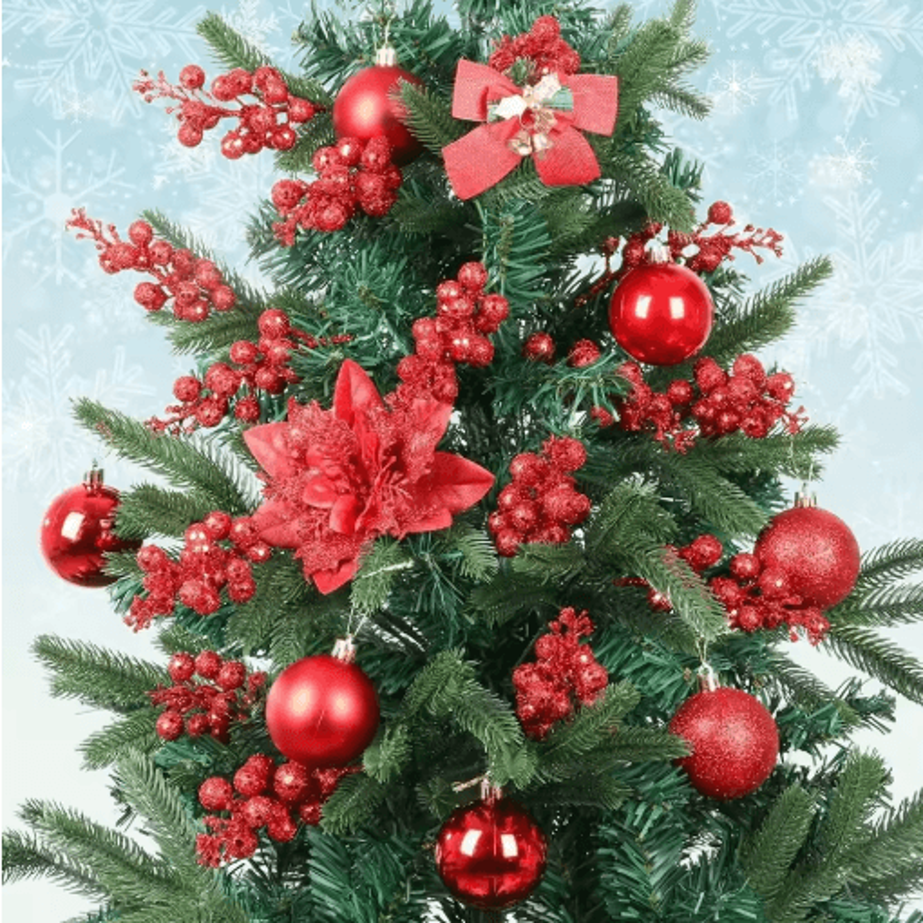 10Piece Artificial Berry Bouquet  Festive Christmas Accents For Holiday Decor 8