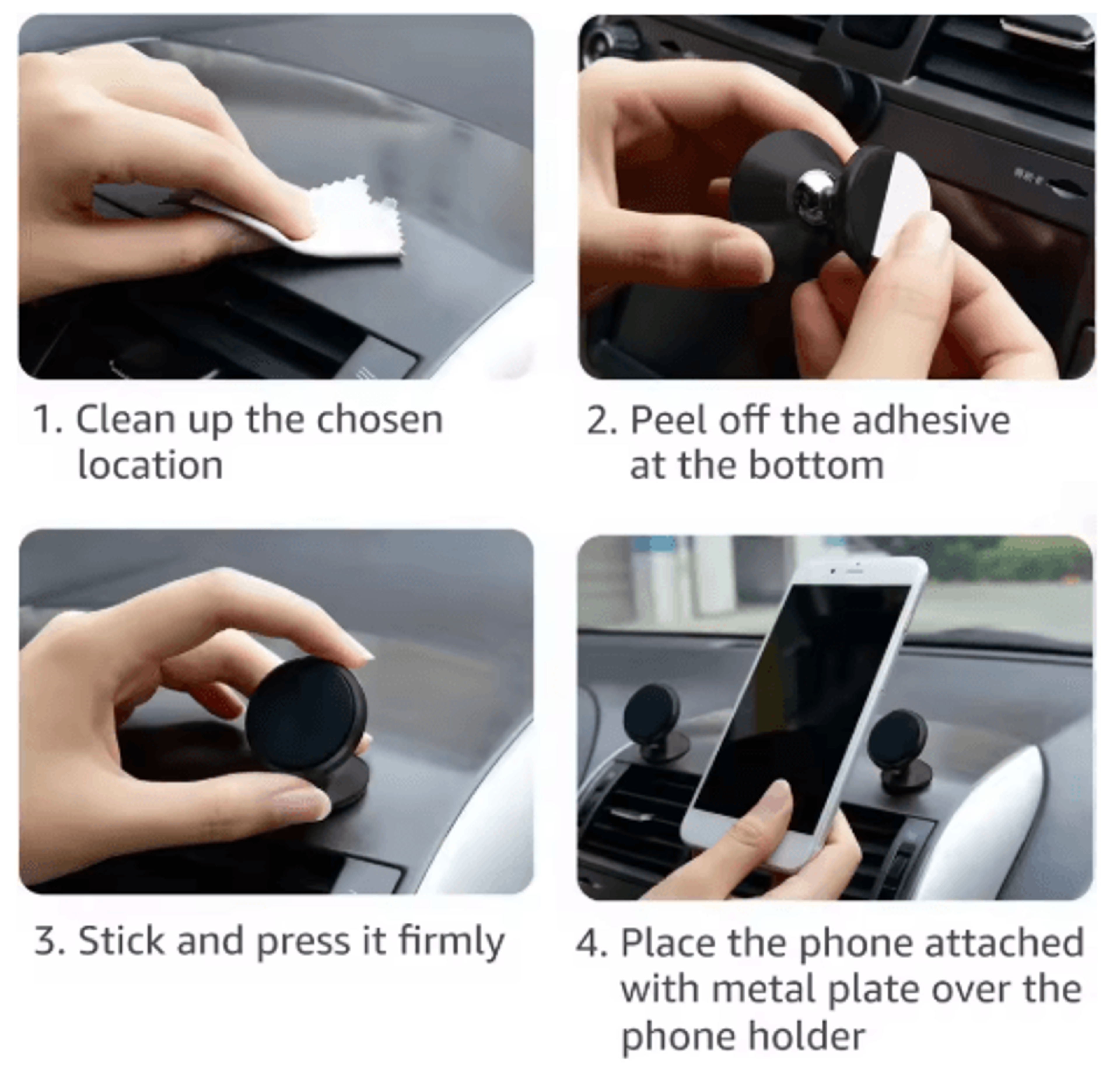 360° Magnetic Car Phone Holder – Universal Rotation Mount for Secure Driving – view 5