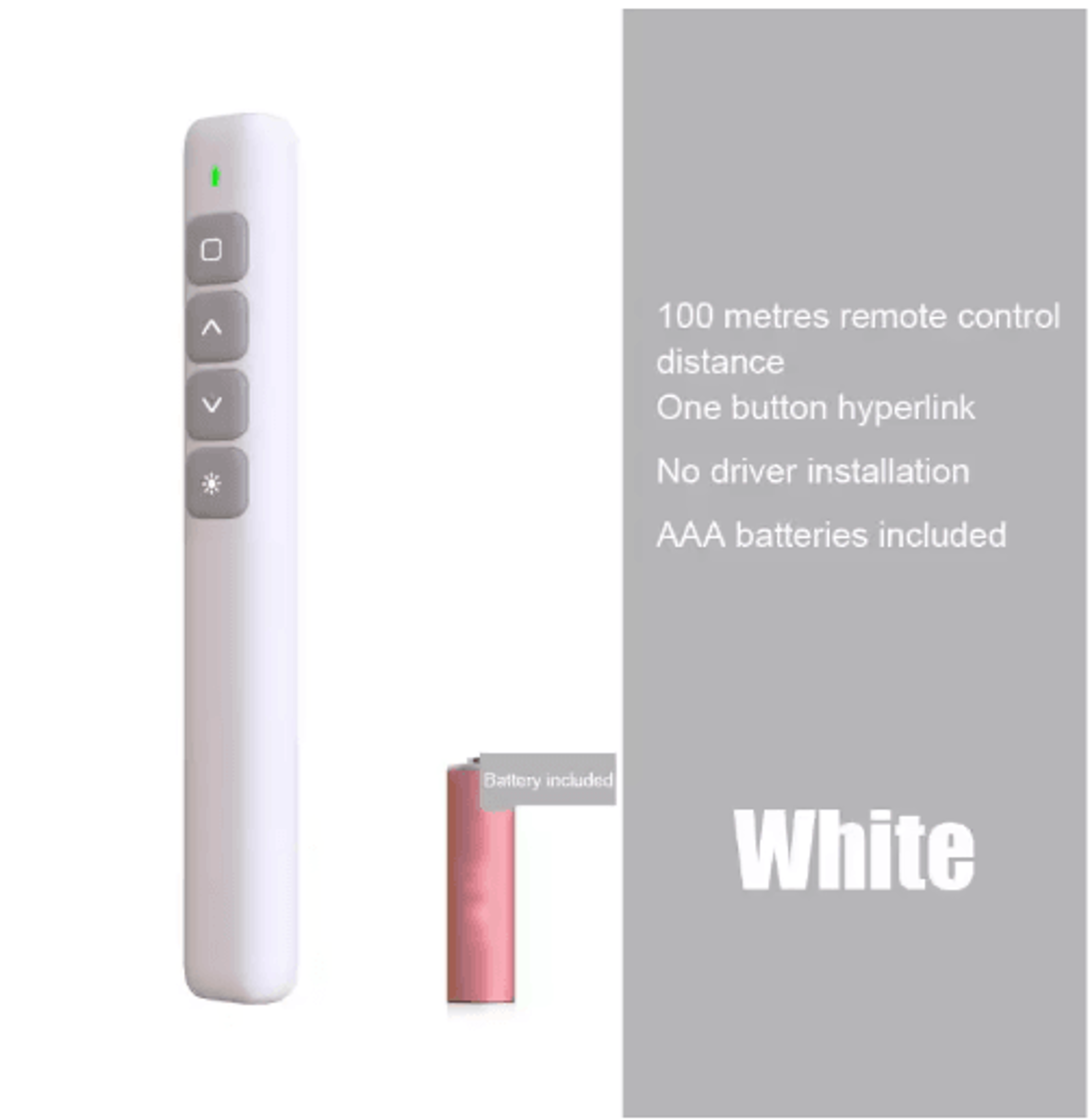 24GHz Wireless Presentation Remote  PowerPoint Clicker With USB Receiver 3