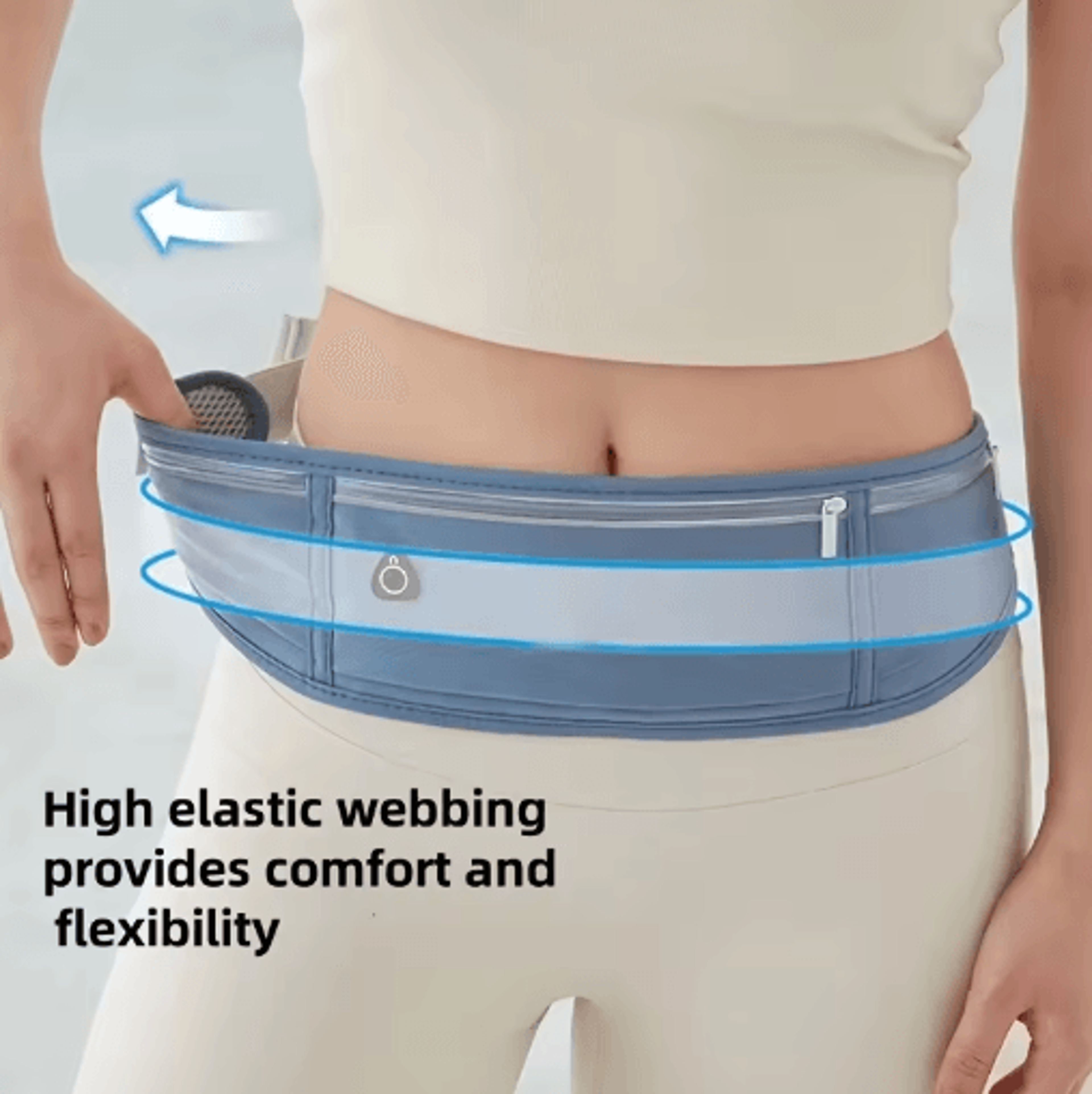 Waterproof DoublePocket Waist Pack  Lightweight Sport Fanny Pack For Everyday Movement 8