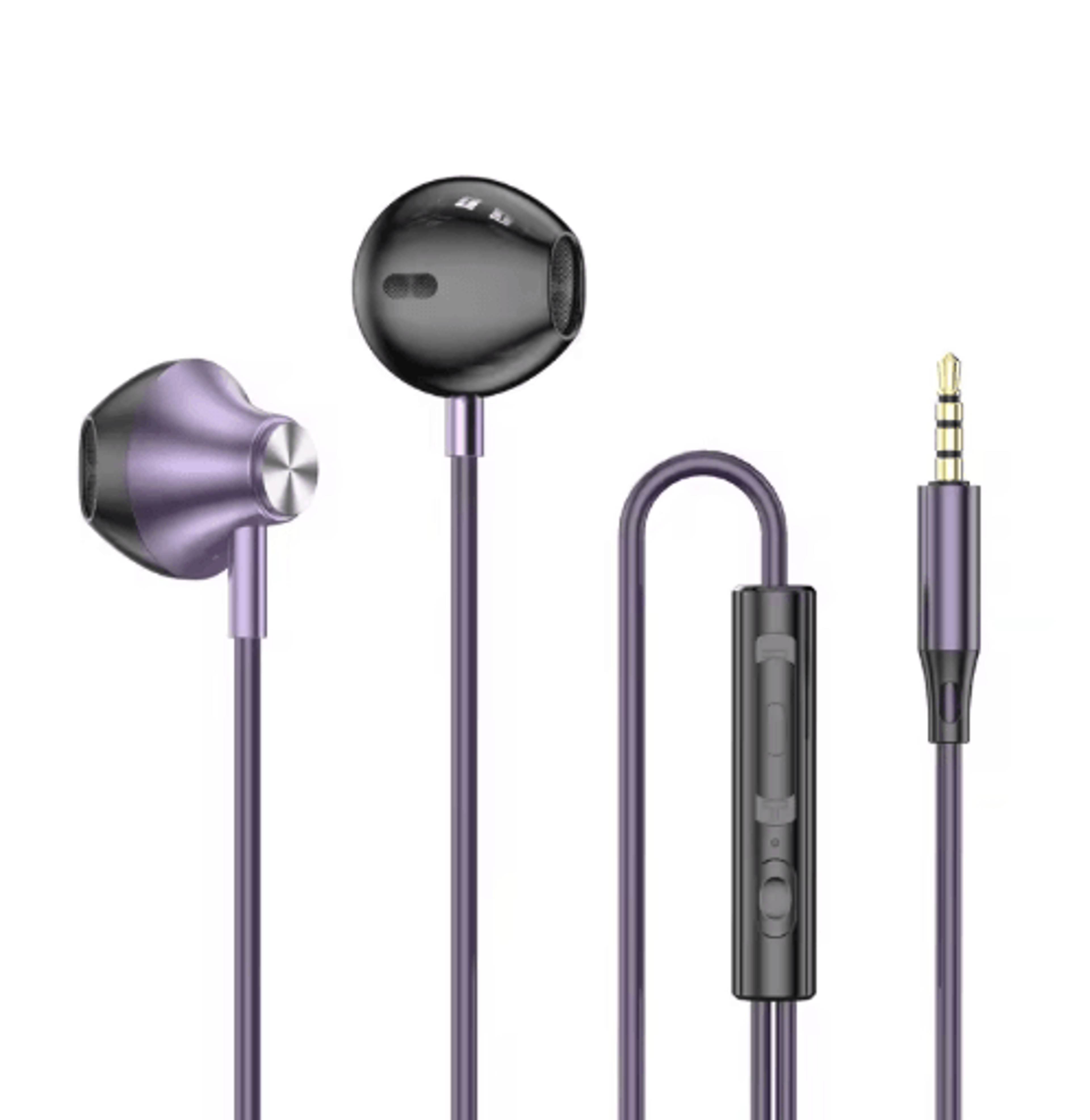 9D Stereo Wired Earphones  HiFi InEar Headphones With Mic  Wire Control 9