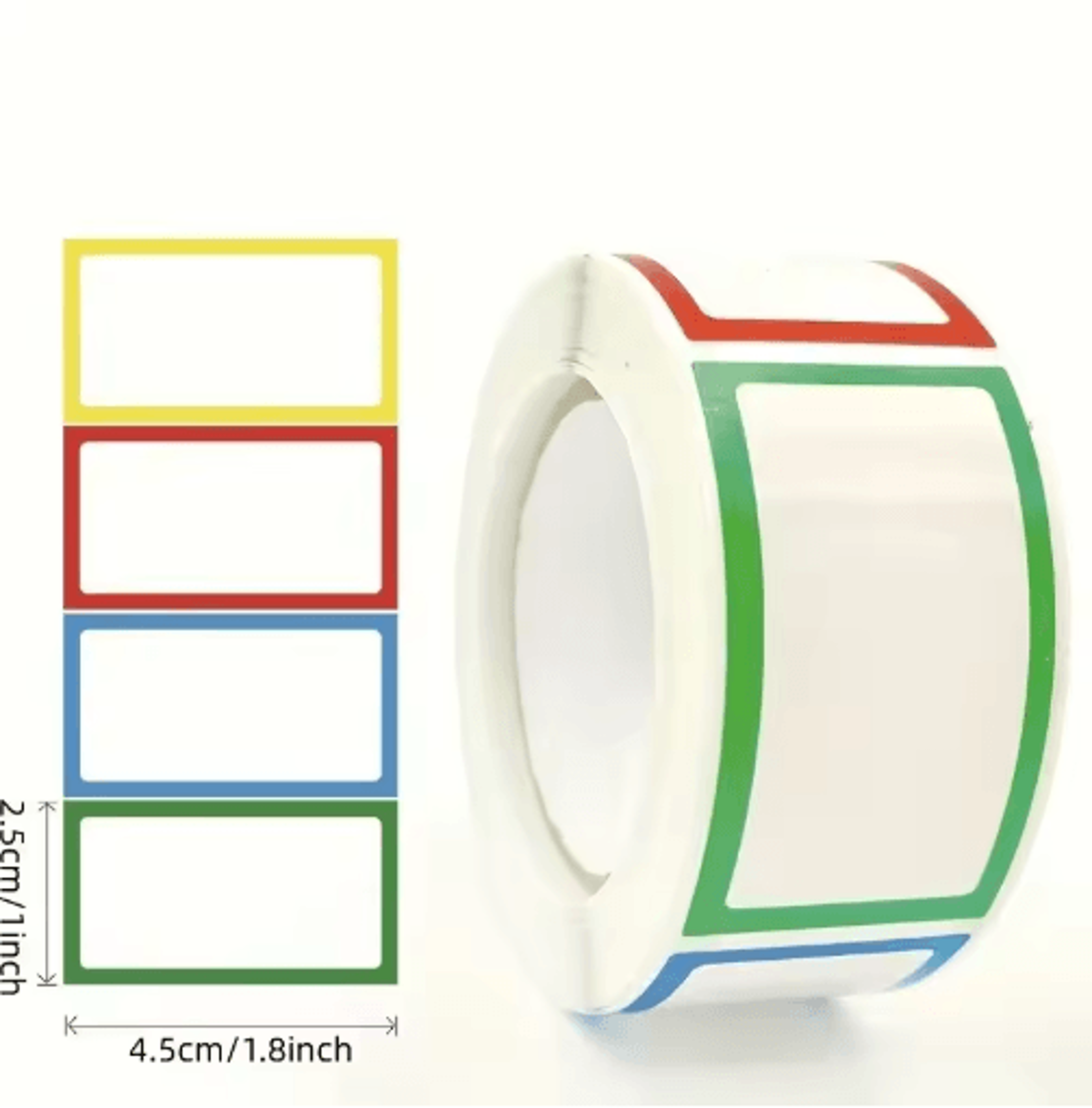 Colorful Blank Name Sticker Roll 250pcs Handwritten Labels For School Bottles And Classroom Use 1