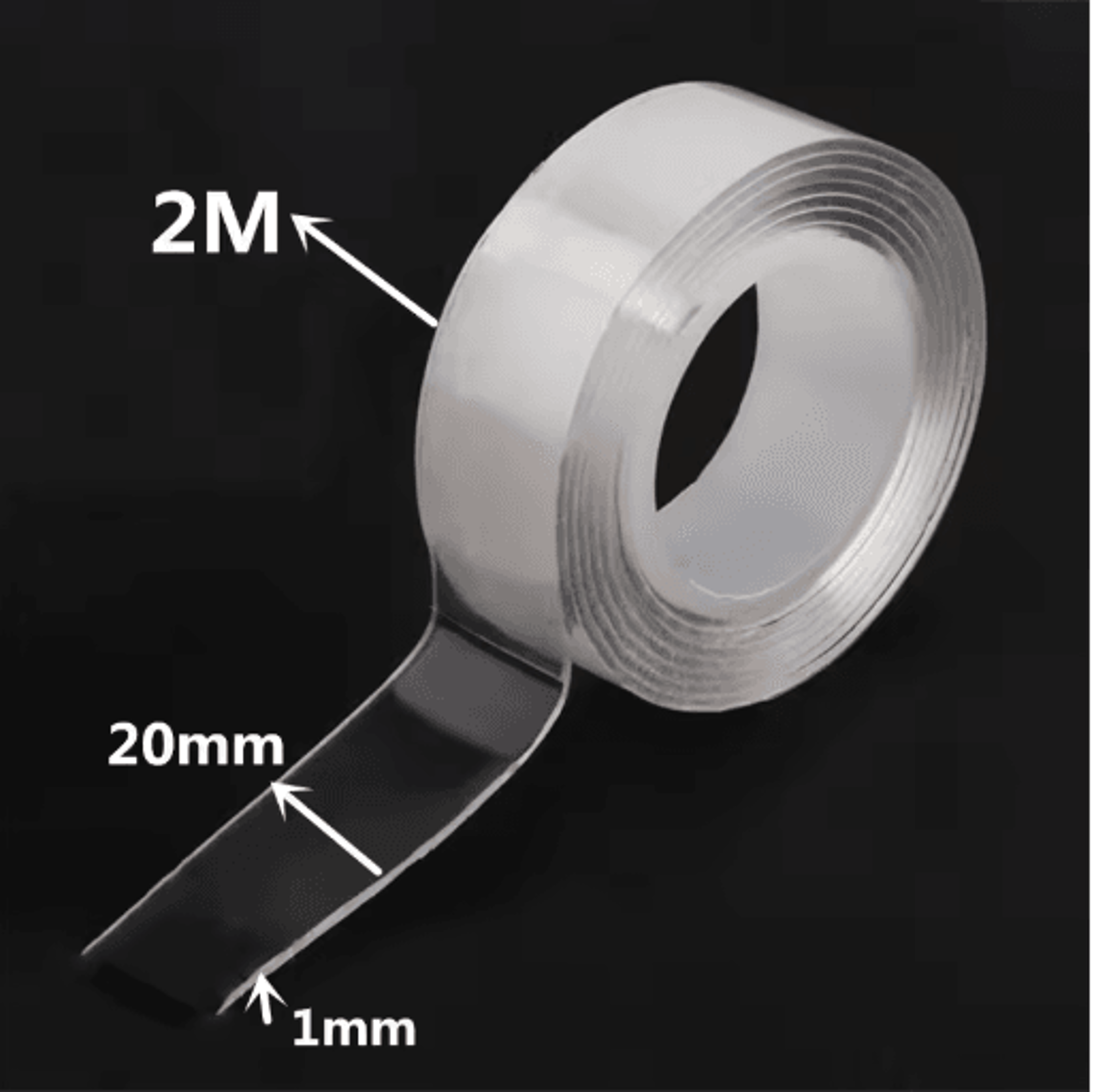 Reusable Nano Tape Double Sided Adhesive 1 To 5M Transparent Waterproof And Cleanable Mounting Tape 8