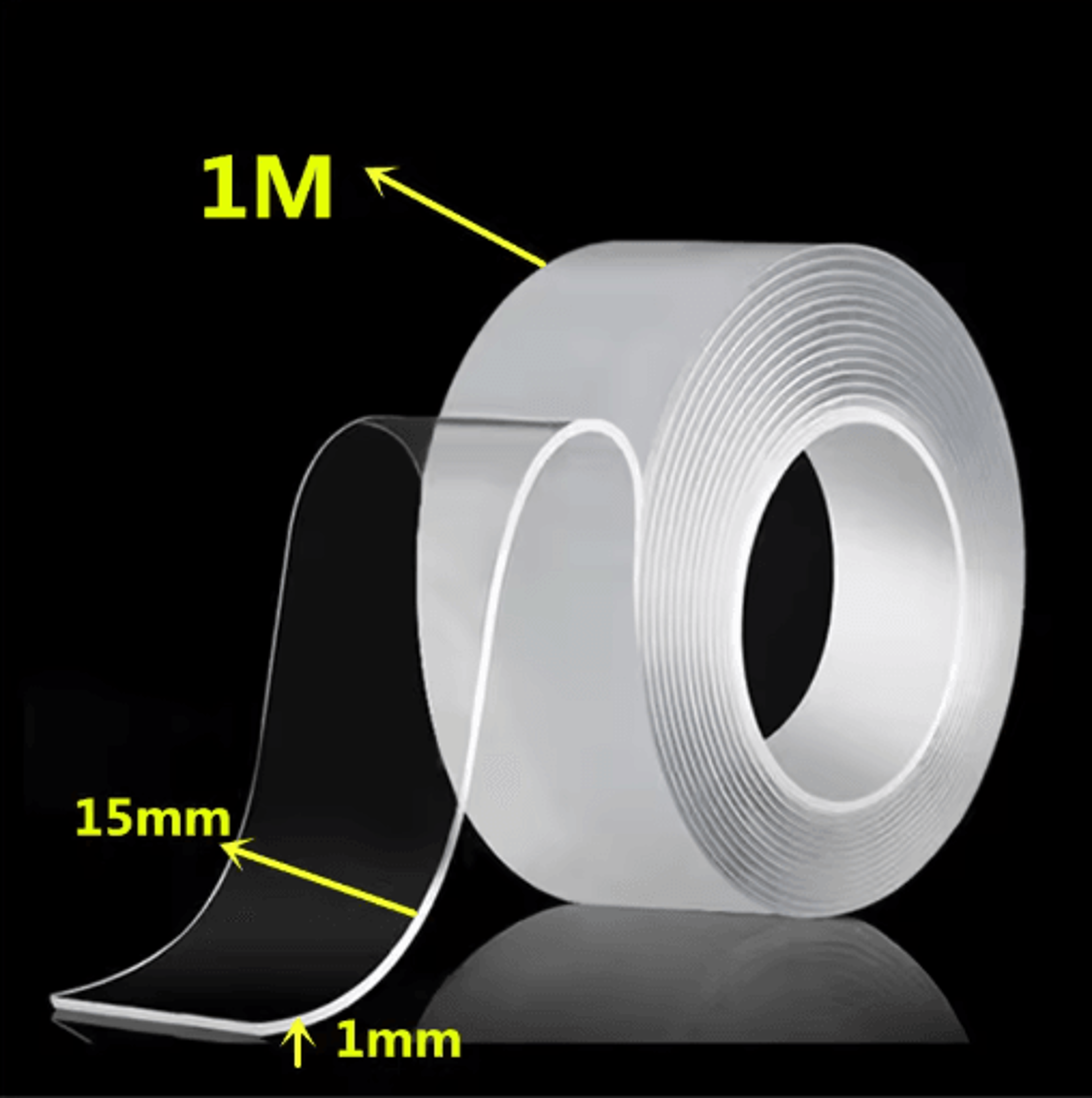 Reusable Nano Tape Double Sided Adhesive 1 To 5M Transparent Waterproof And Cleanable Mounting Tape 9