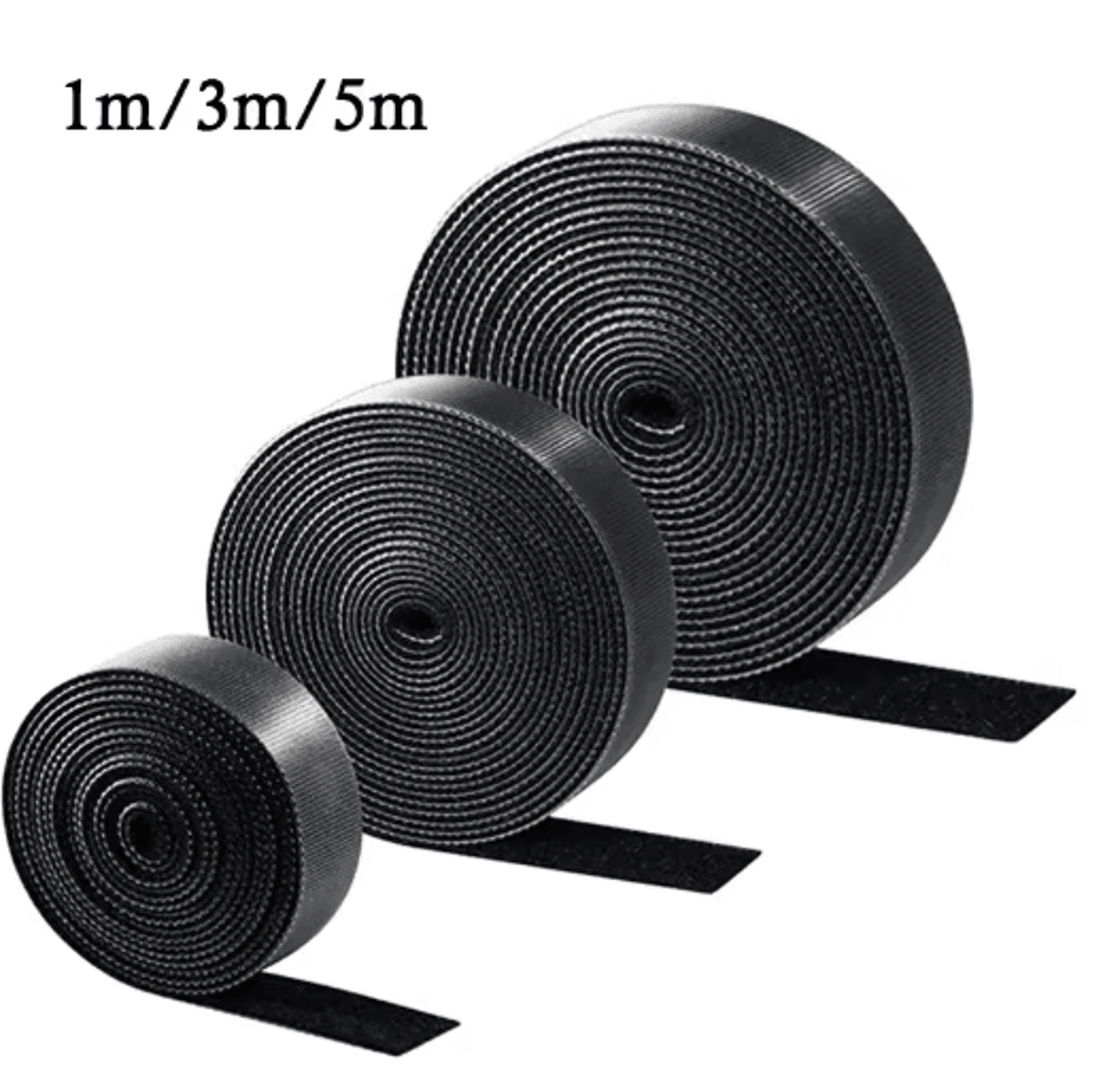 Flexible Cable Organizer Tape 1m To 5m Wire Winder And Cord Management Protector 0
