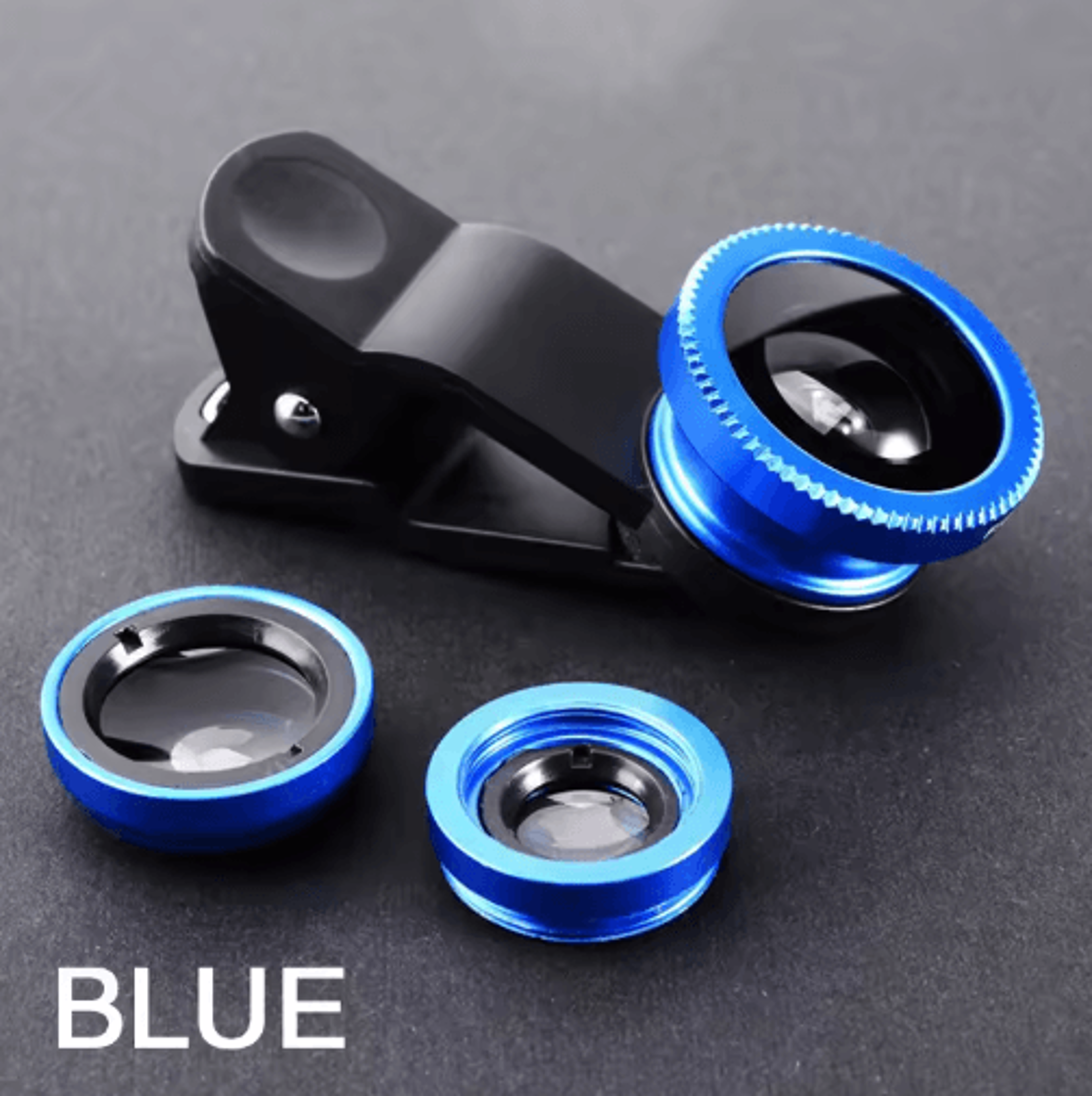 3in1 Smartphone Camera Lens Kit  Fisheye Wide Angle  Macro ClipOn Lens 2