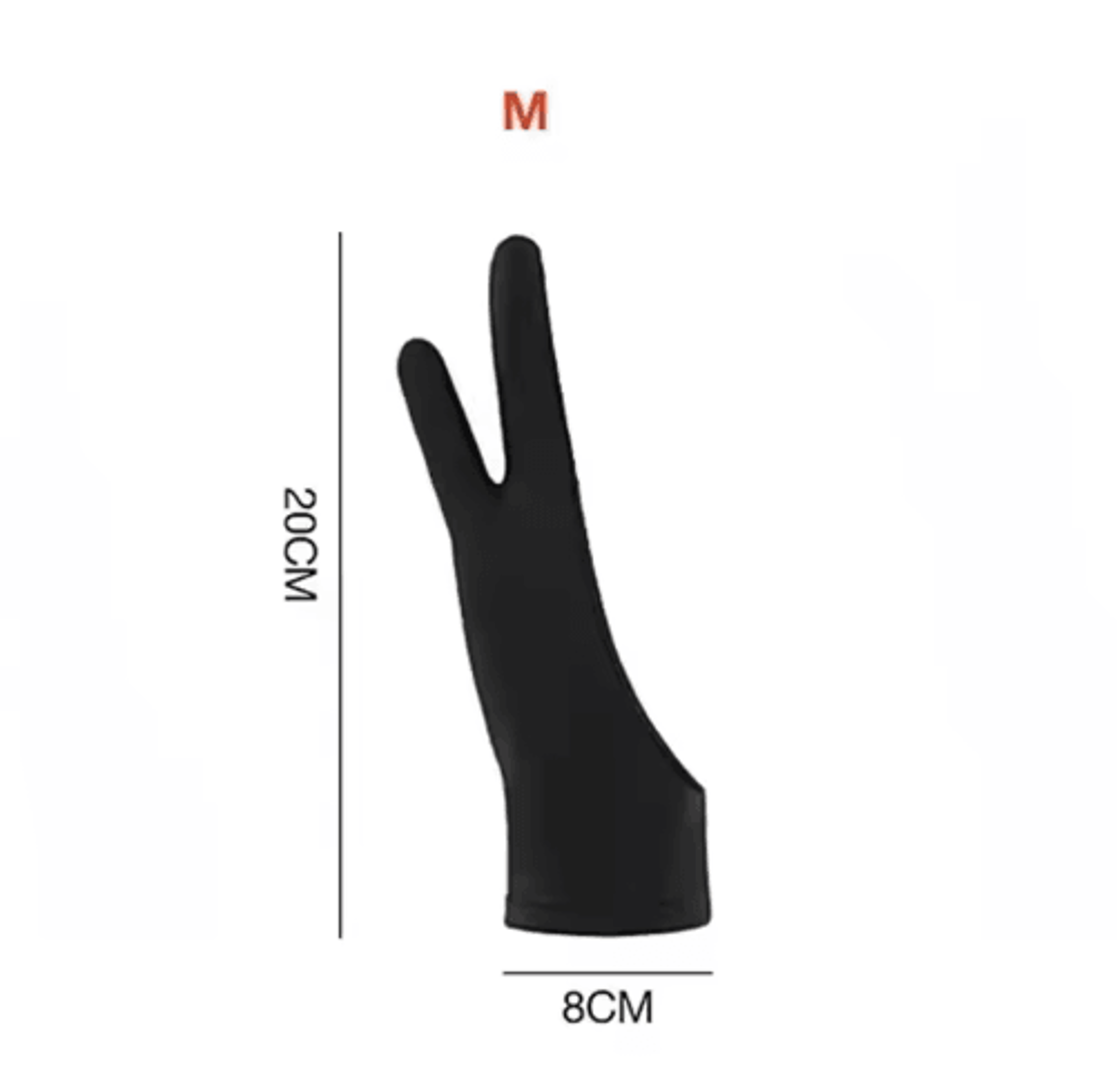 TwoFinger Drawing Glove  AntiTouch  AntiFouling Glove For Tablets 5