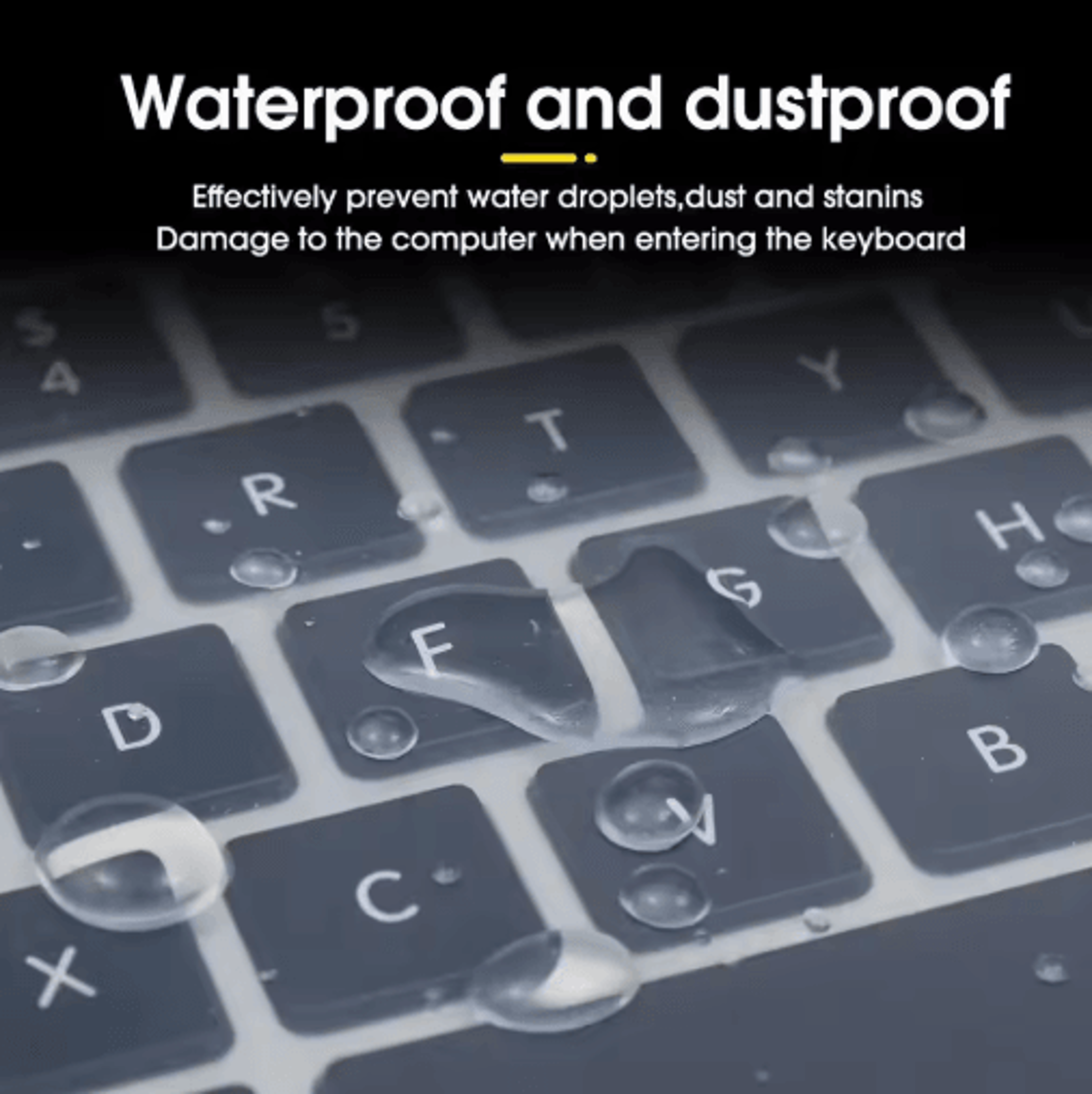 Universal Waterproof Laptop Keyboard Cover  Silicone Protective Film For 1317 Inch Notebooks 4