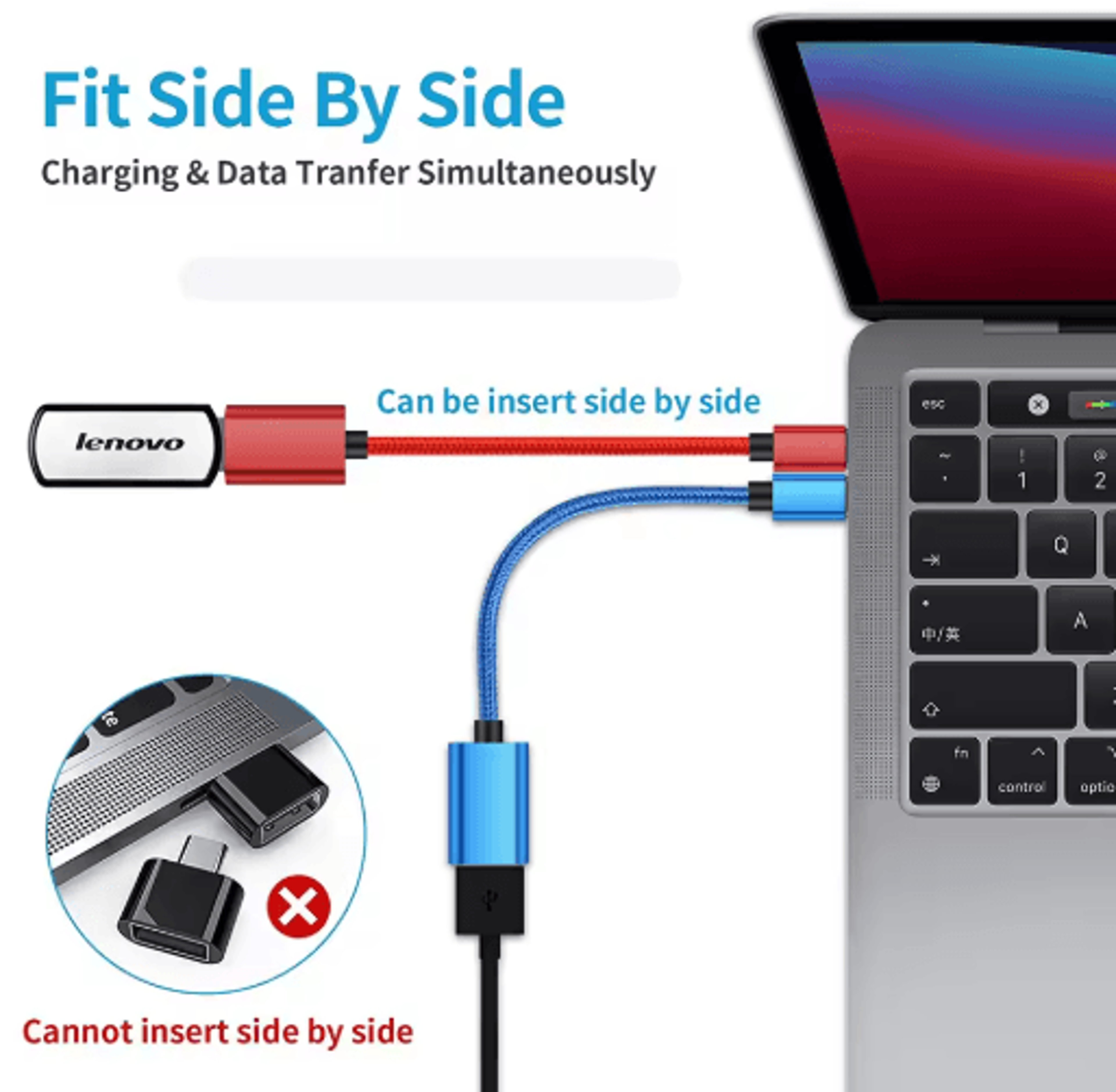 USBC OTG Adapter Cable  TypeC To USB Female Converter For Phones  Laptops 7