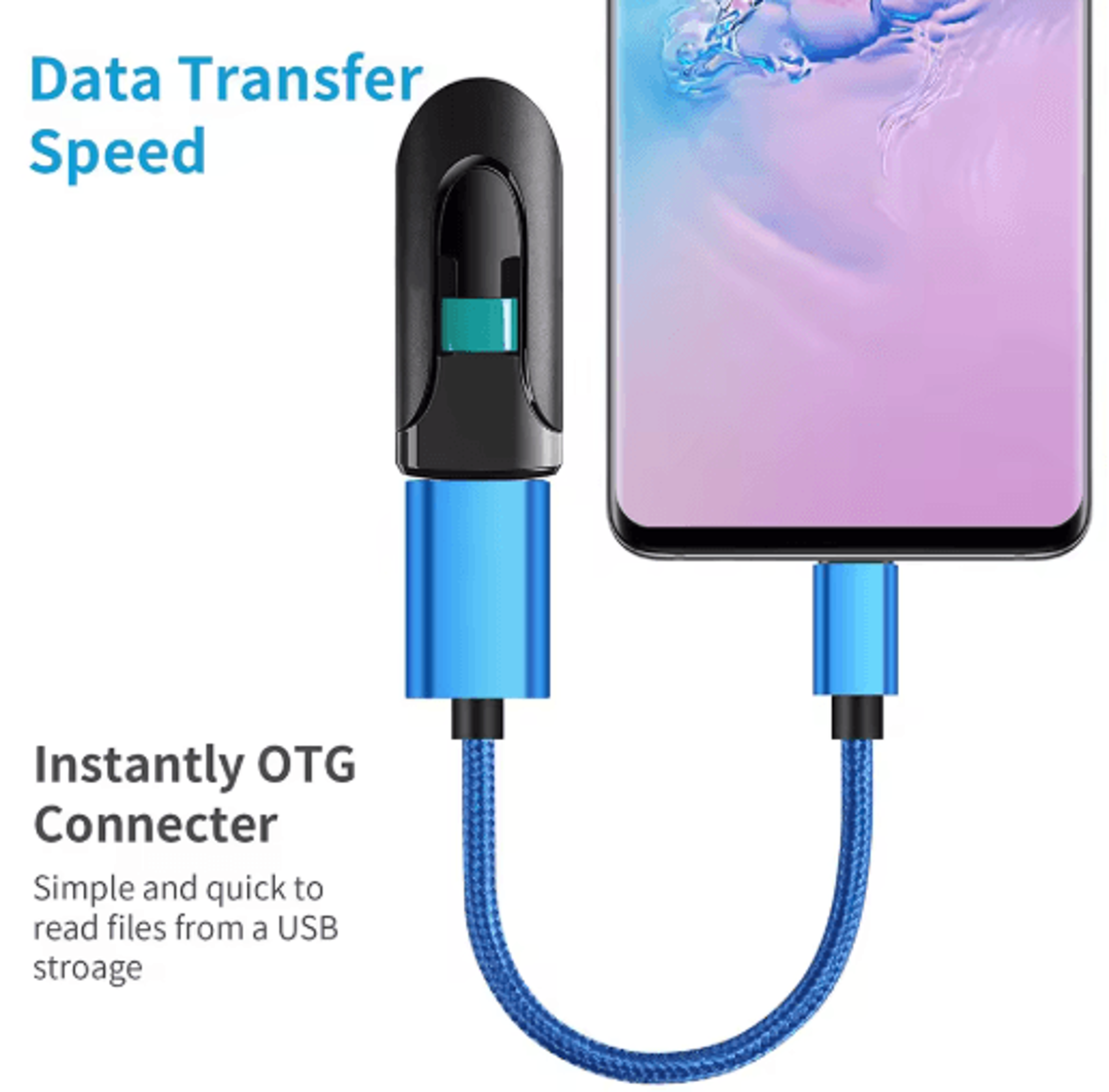 USBC OTG Adapter Cable  TypeC To USB Female Converter For Phones  Laptops 10