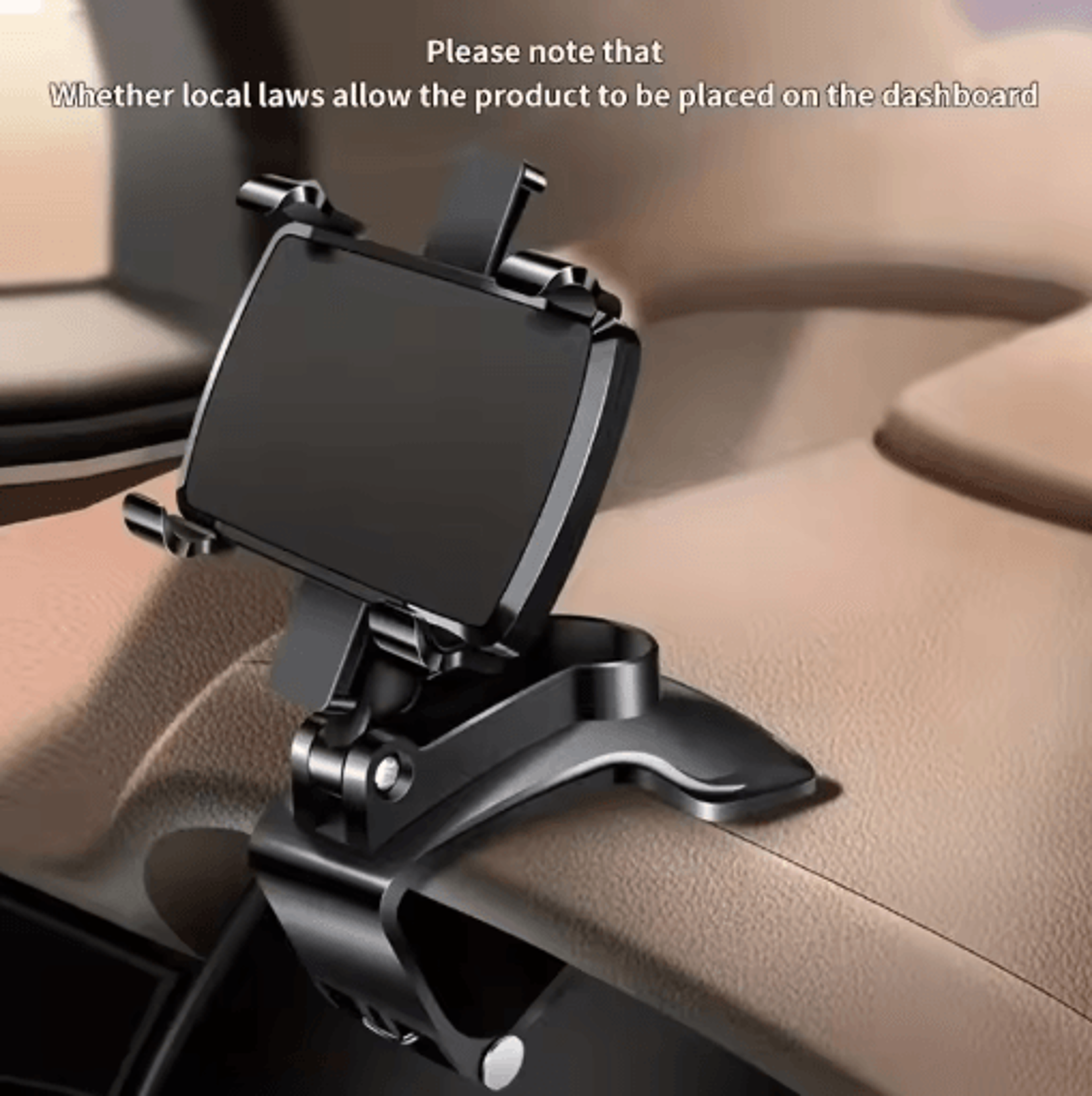 Universal Car Phone Holder  Dashboard  Rearview Mirror Mount Clip 4
