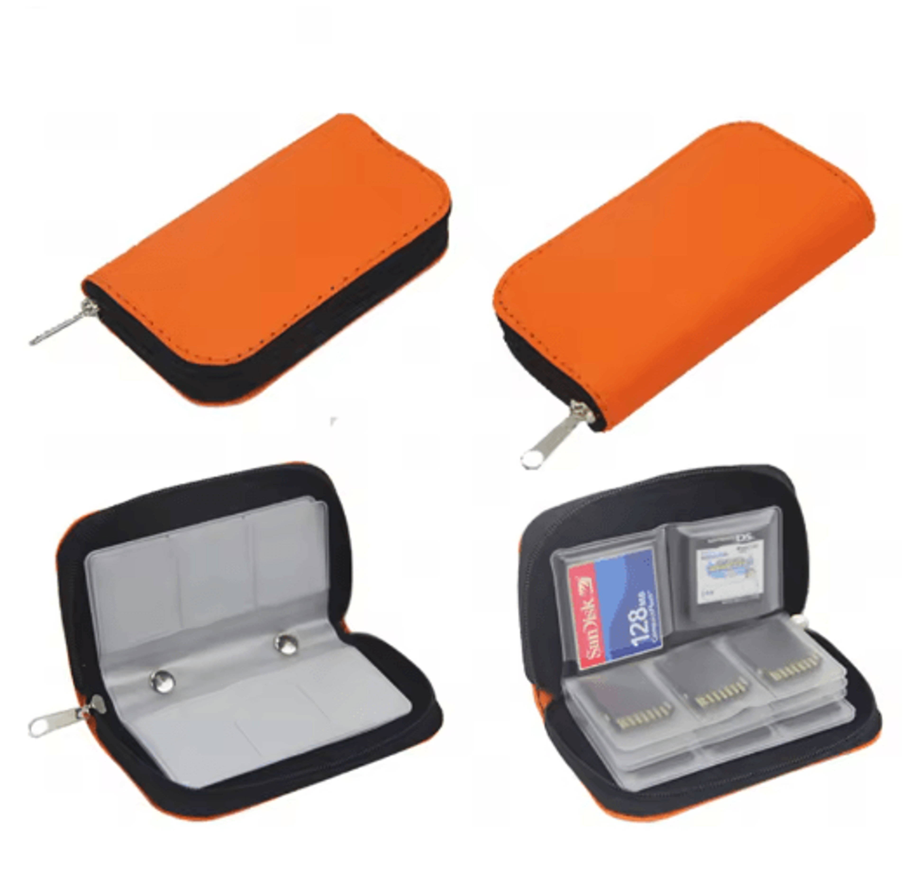 22 Slot Memory Card Storage Case Protective Wallet For SD Micro SD And CF Cards 1