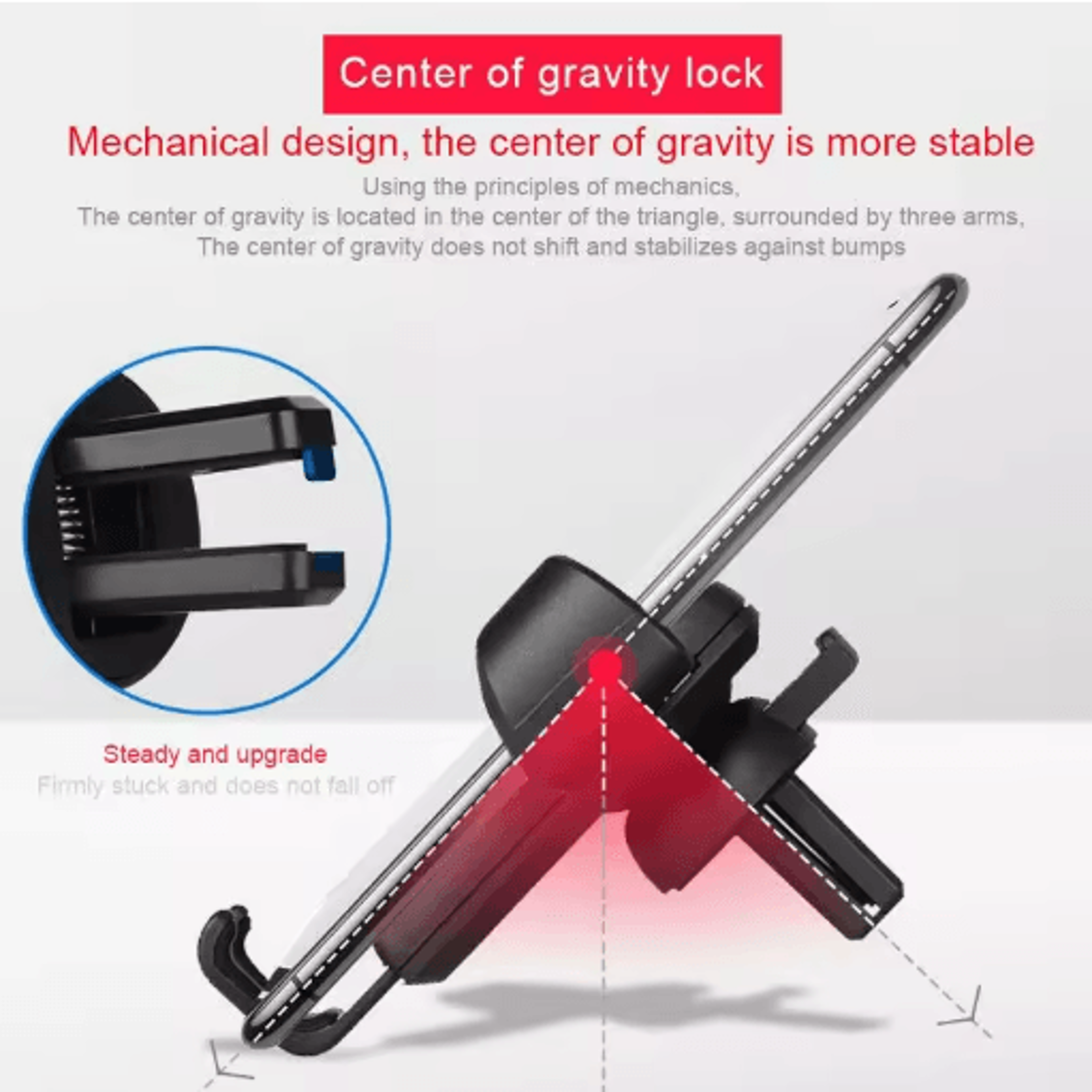 Gravity Car Phone Holder Air Vent Clip Mount For Hands Free Driving 9