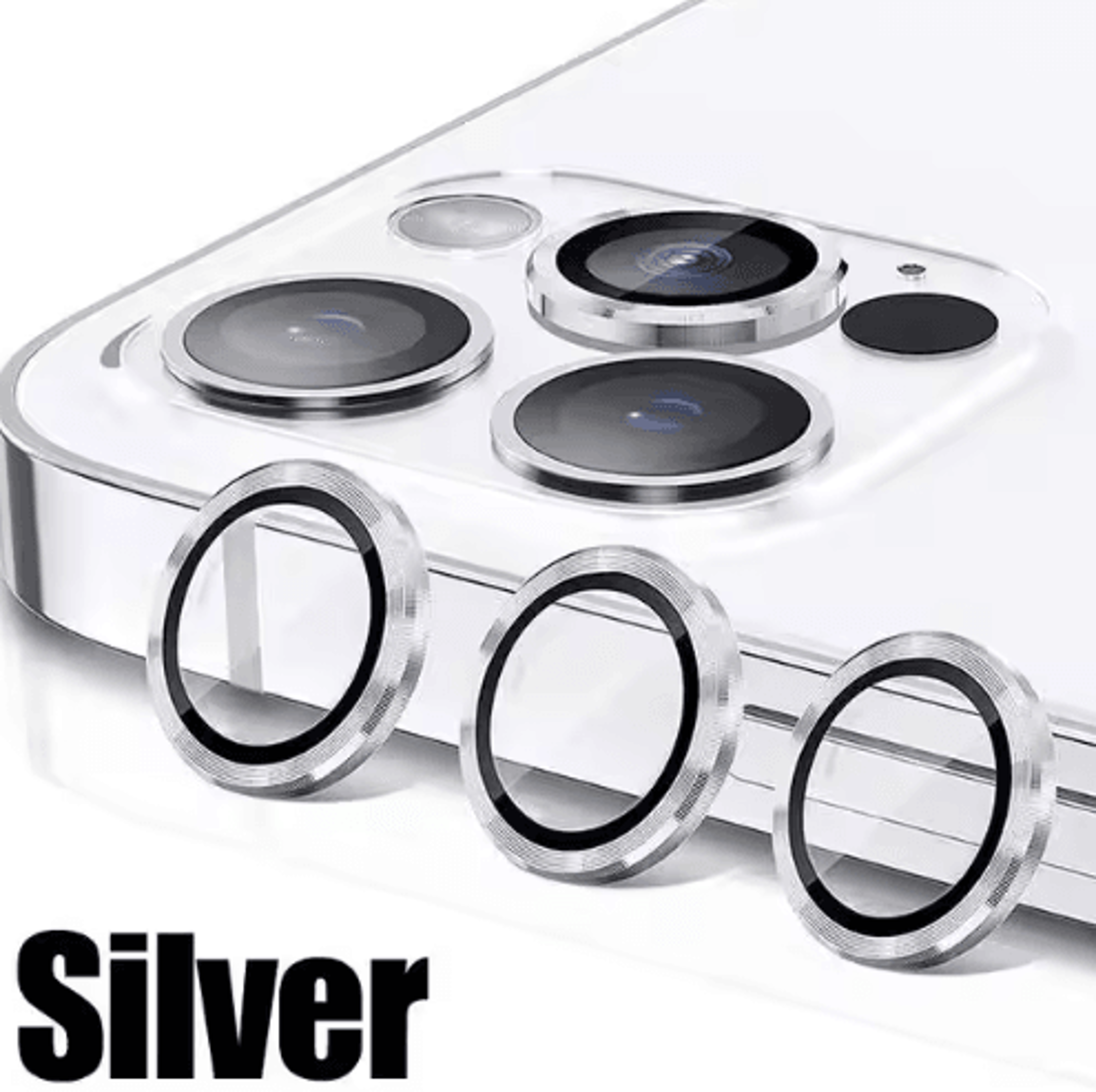 3Piece Tempered Glass  Metal Camera Lens Protector For IPhone 10