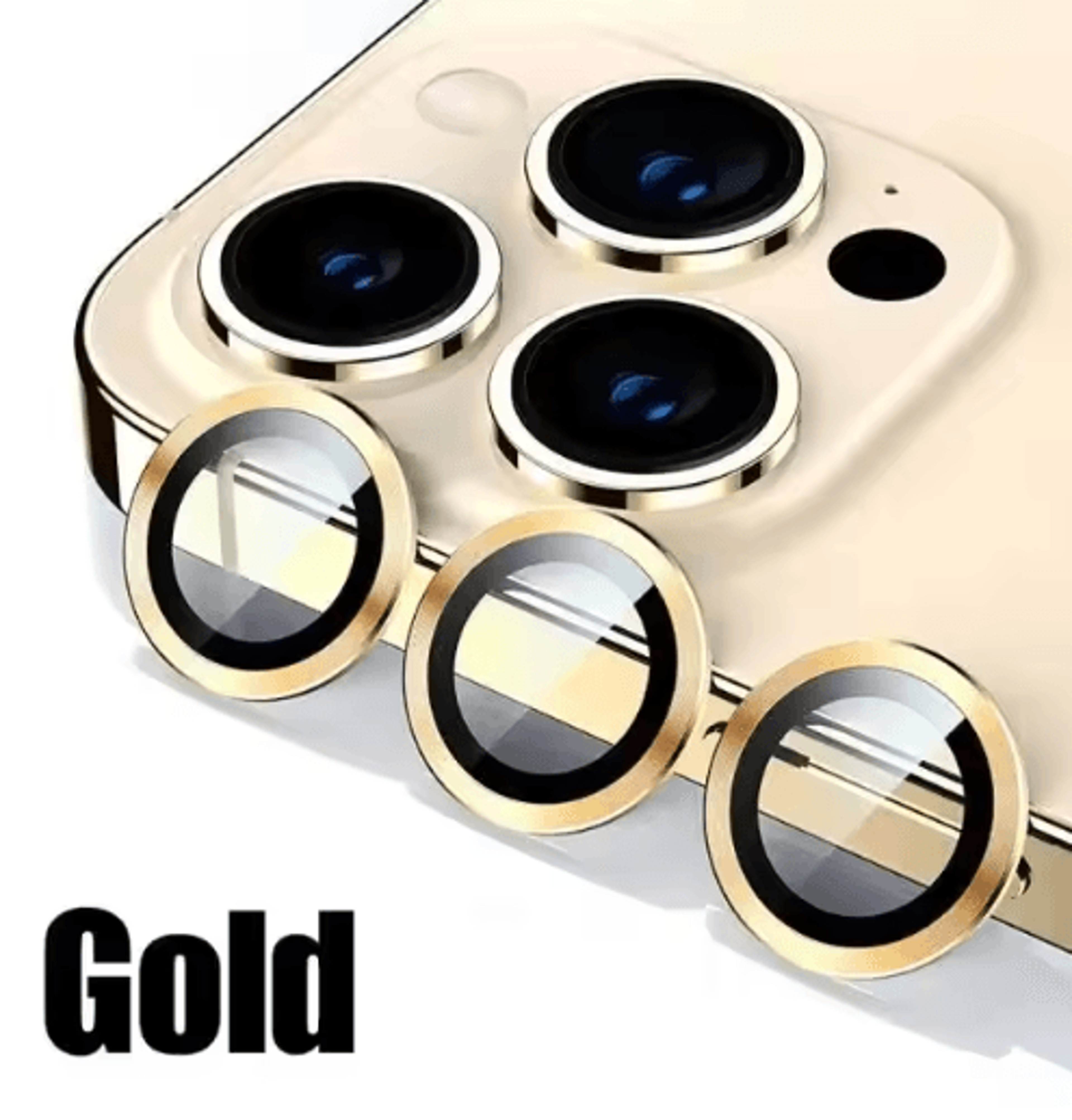 3Piece Tempered Glass  Metal Camera Lens Protector For IPhone 7