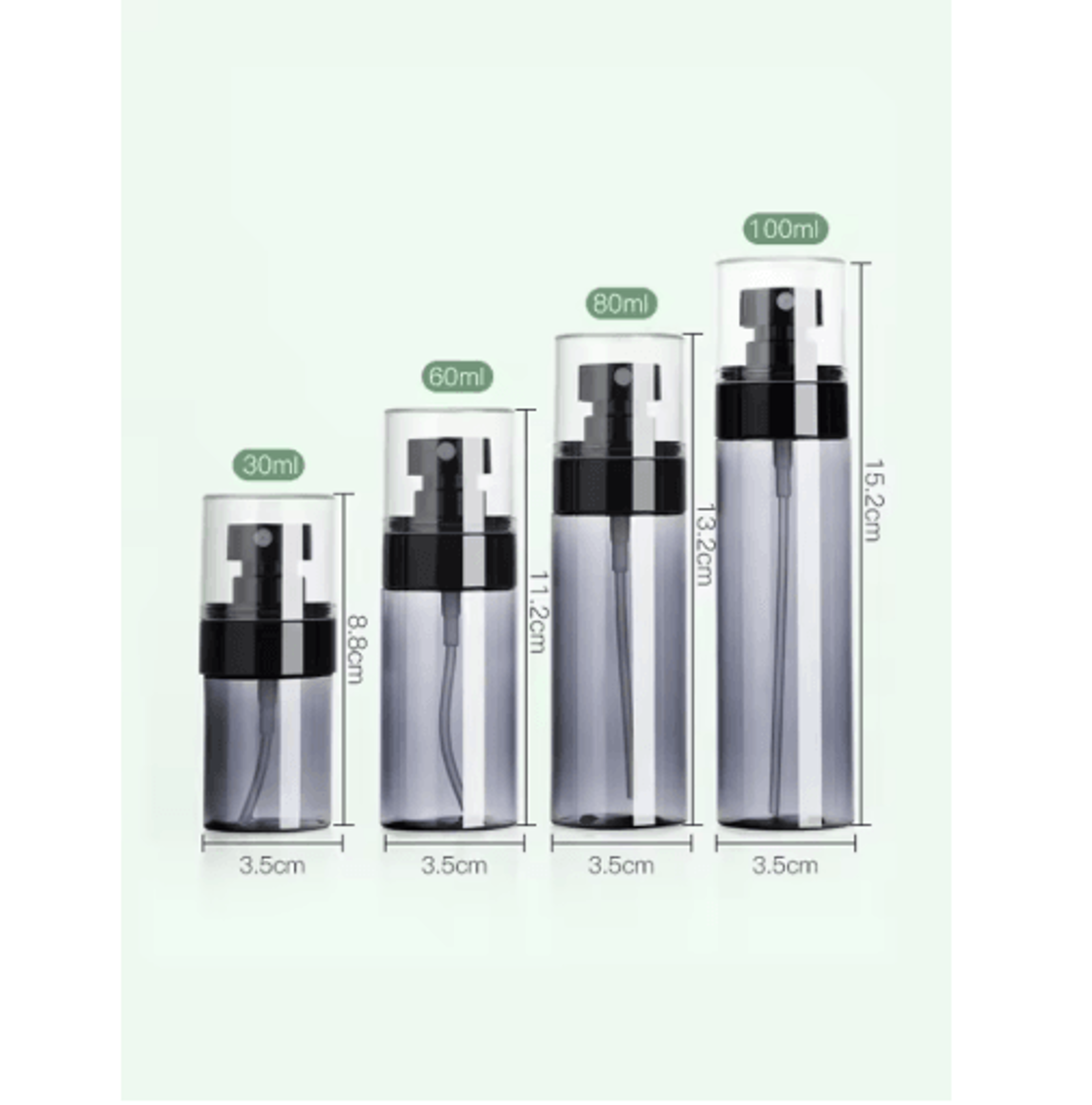 Portable UltraFine Mist Spray Bottle For Travel  Daily Skincare 30100ml 1