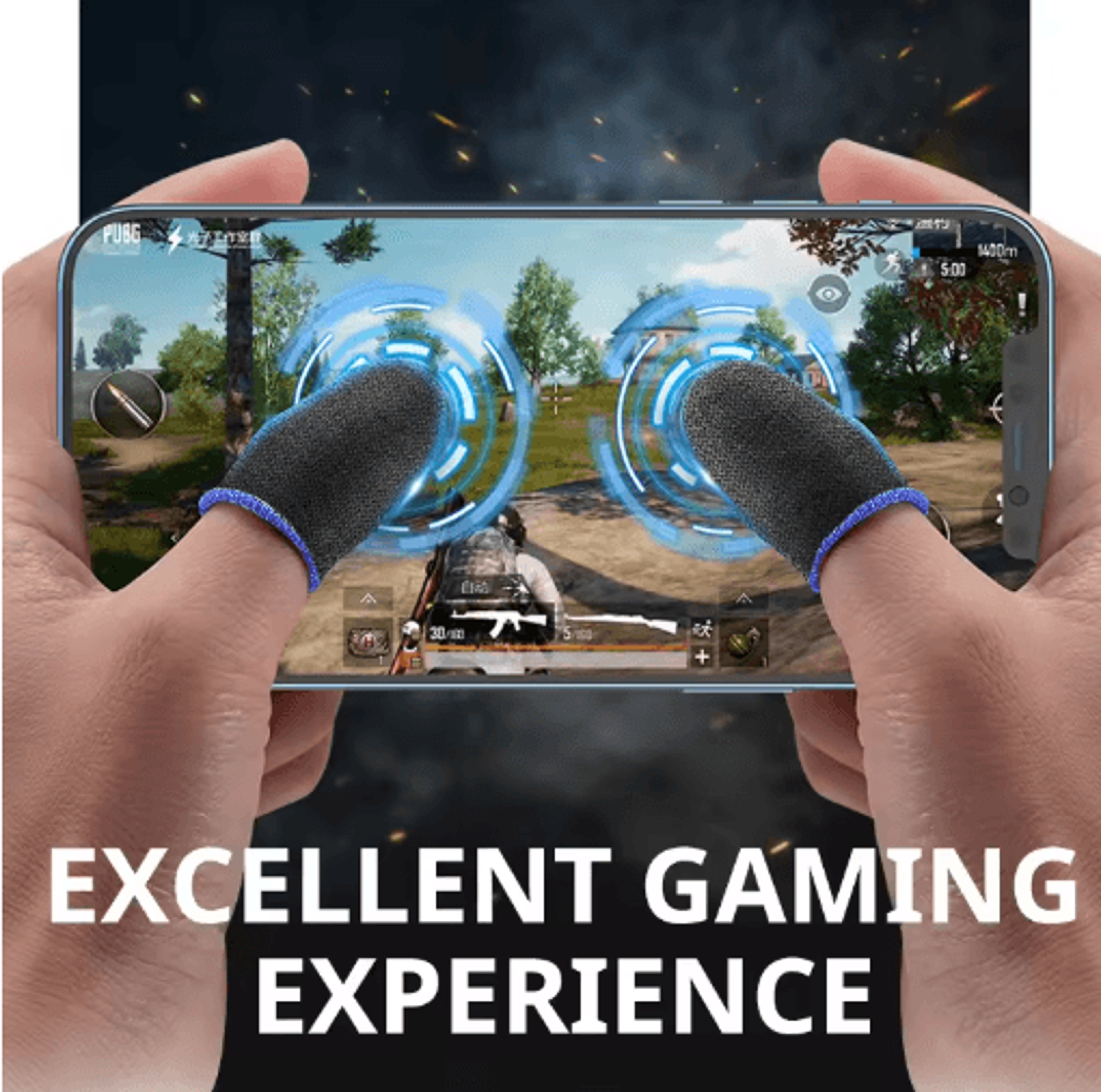 Luminous Gaming Finger Sleeves For PUBG Mobile  Touchscreen Play 2040 PCS 0