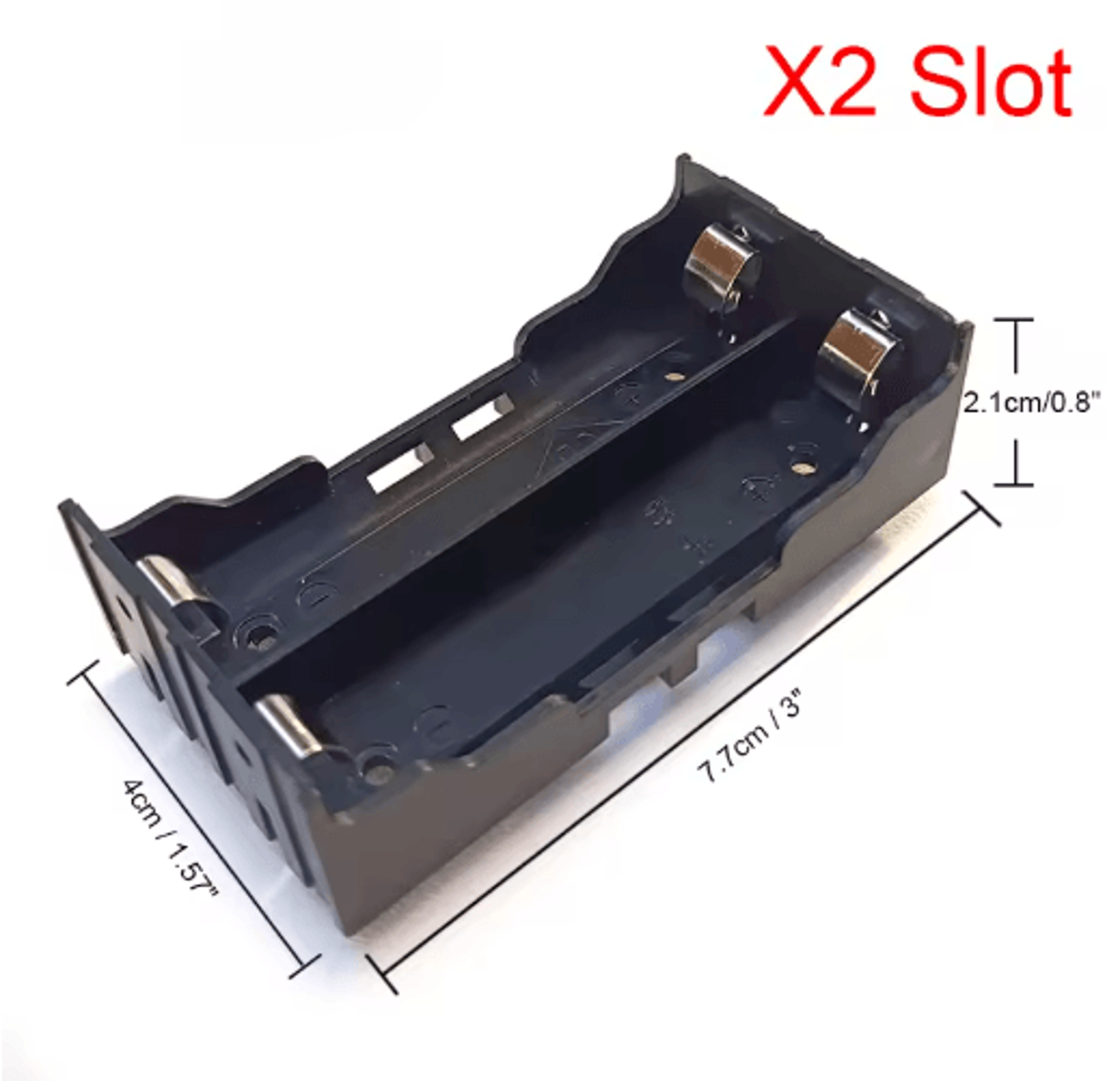 DIY ABS 18650 Battery Storage Case With Hard Pin 14 Slot Options 3